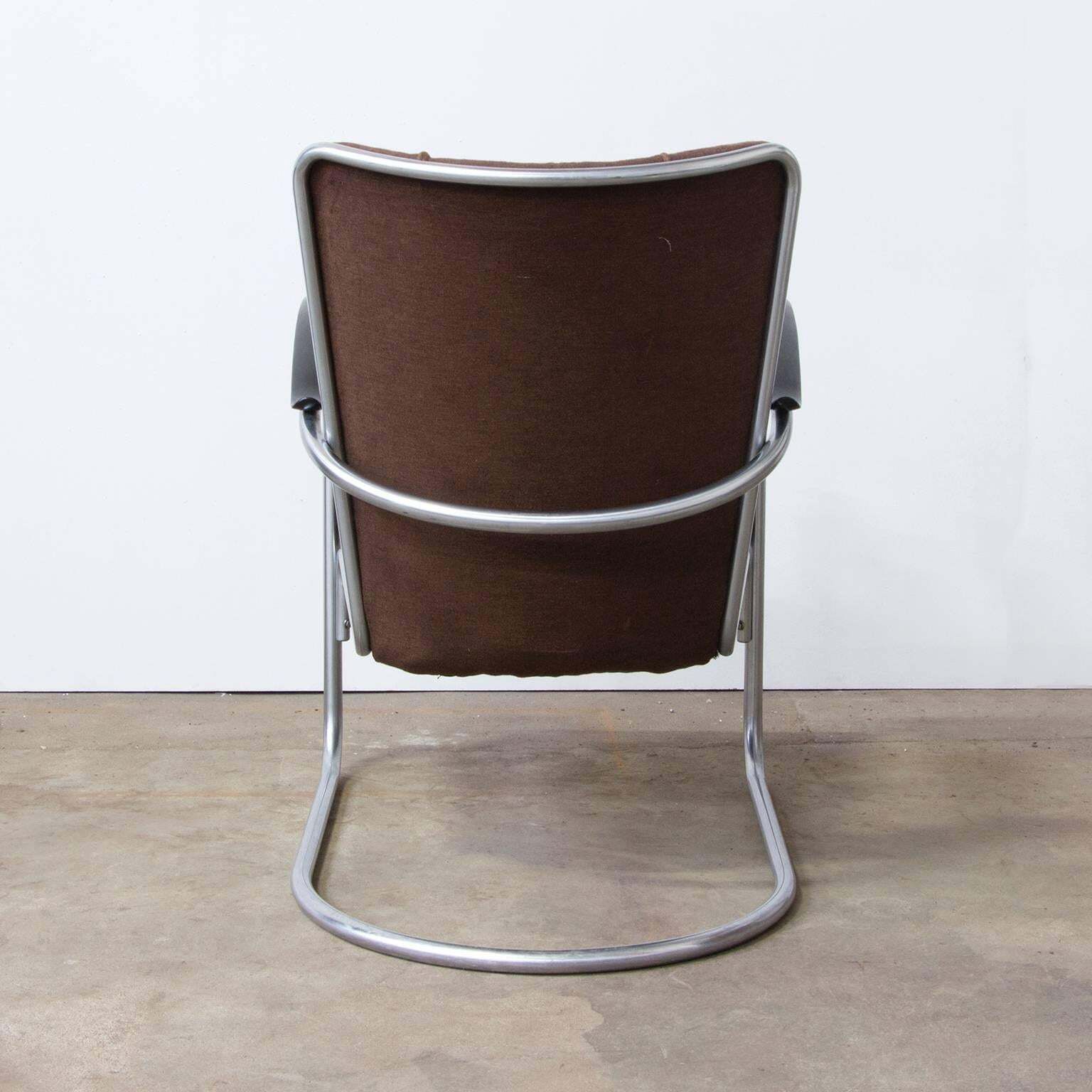 1932, W.H. Gispen For Gispen, 412 Easy Chair In It's Original Fabric photo Furniture