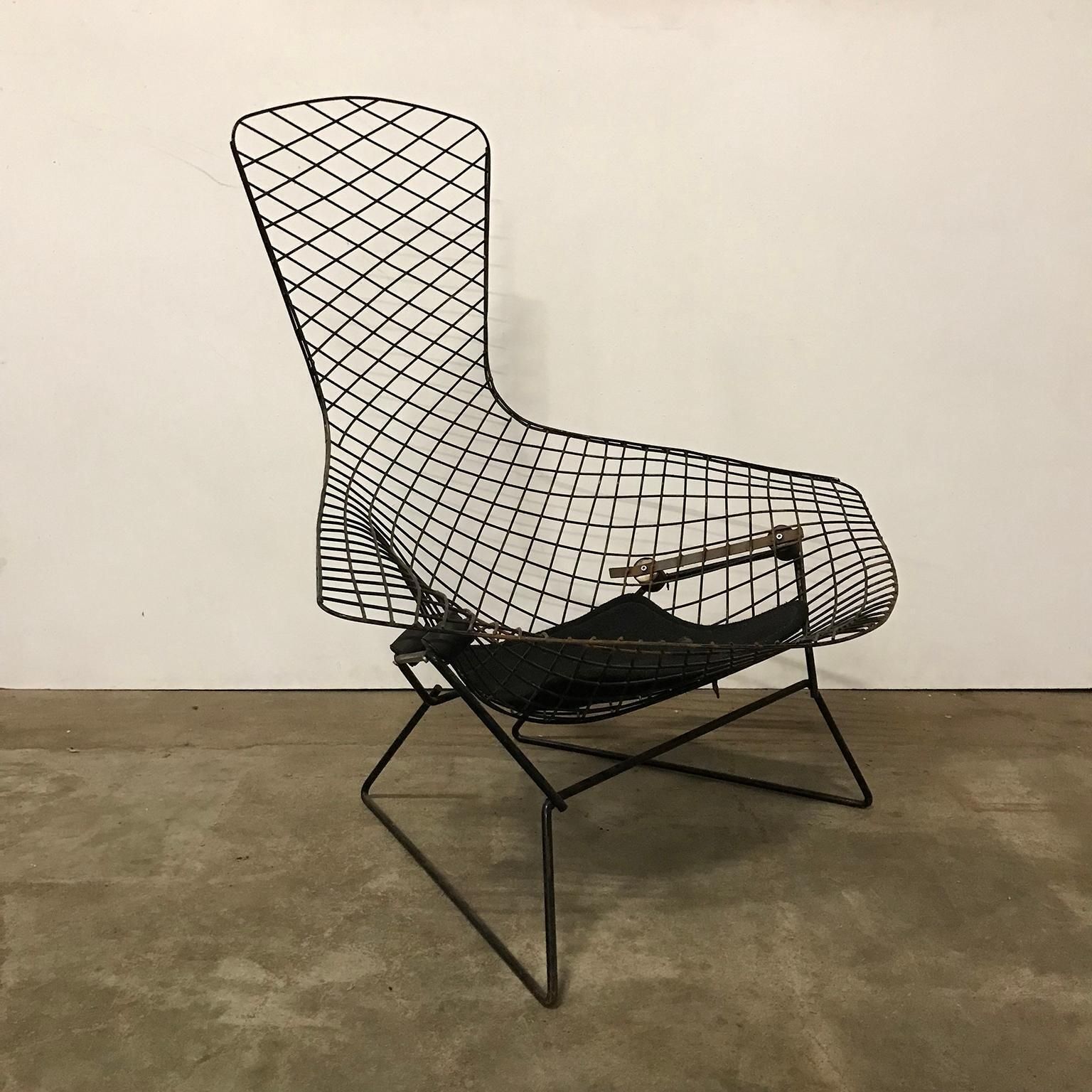 1952, Harry Bertoia For, Knoll International, Large Bird Chair In Black photo furniture