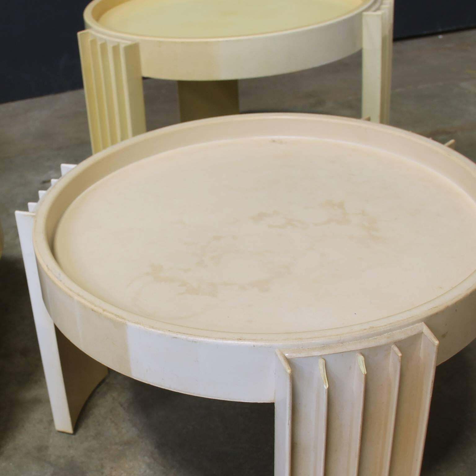 1967, Gianfranco Frattini For Cassina, 8 Pieces Of Marema Stacking Tables photo buy