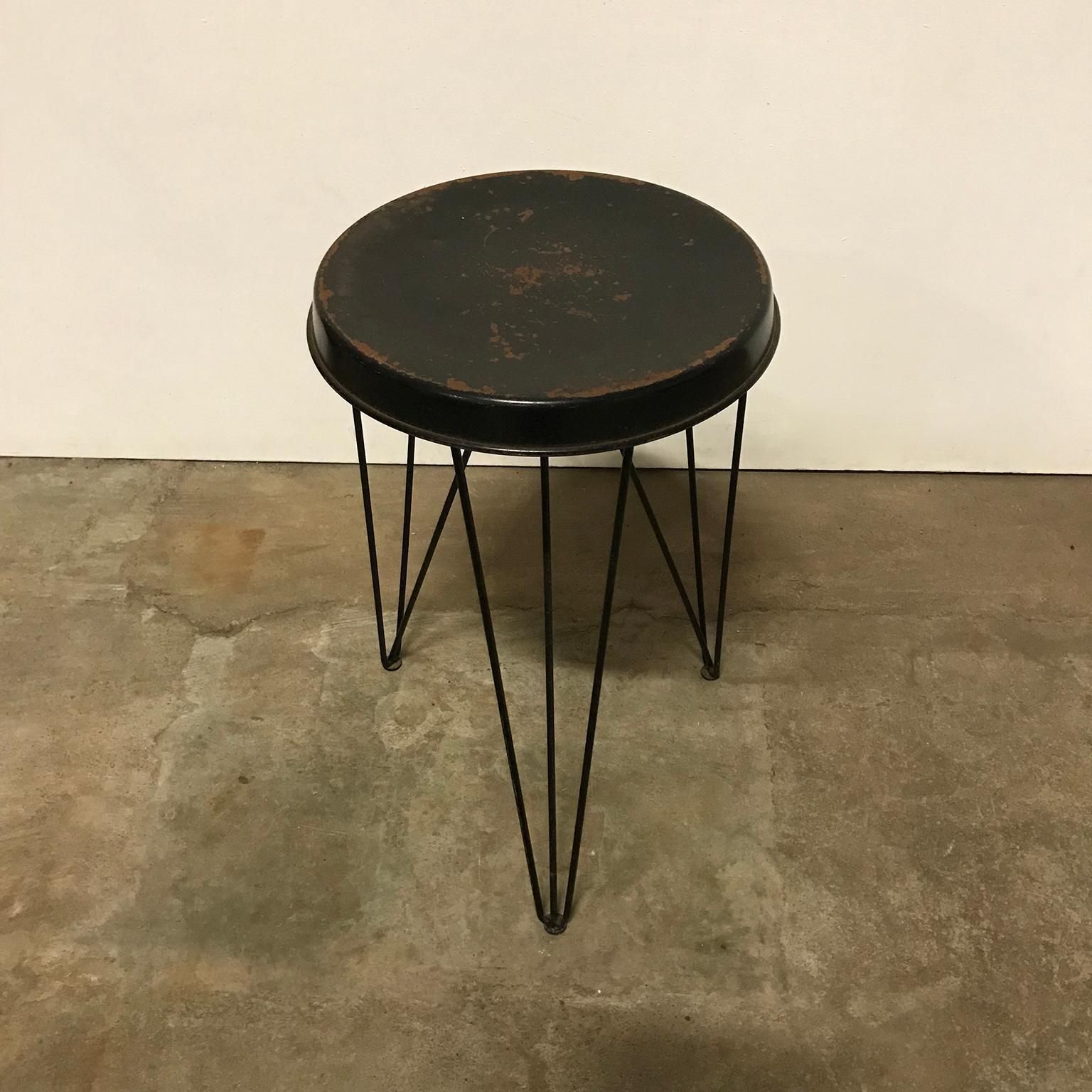 1966, Tjerk Reijenga For Tomado / Pilastro, Zwanenburg, Holland, Stool In Black photo for sale