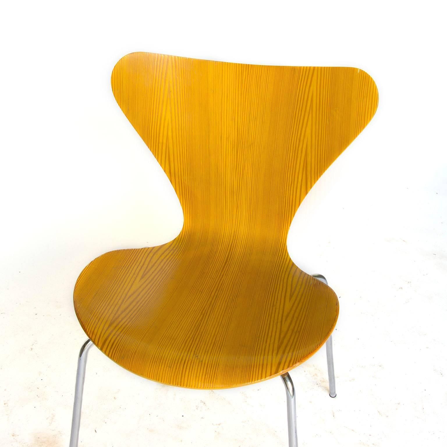 1955, Arne Jacobsen, Set Of Six Rare Vintage Laminated 3107 Butterfly Chair photo buy