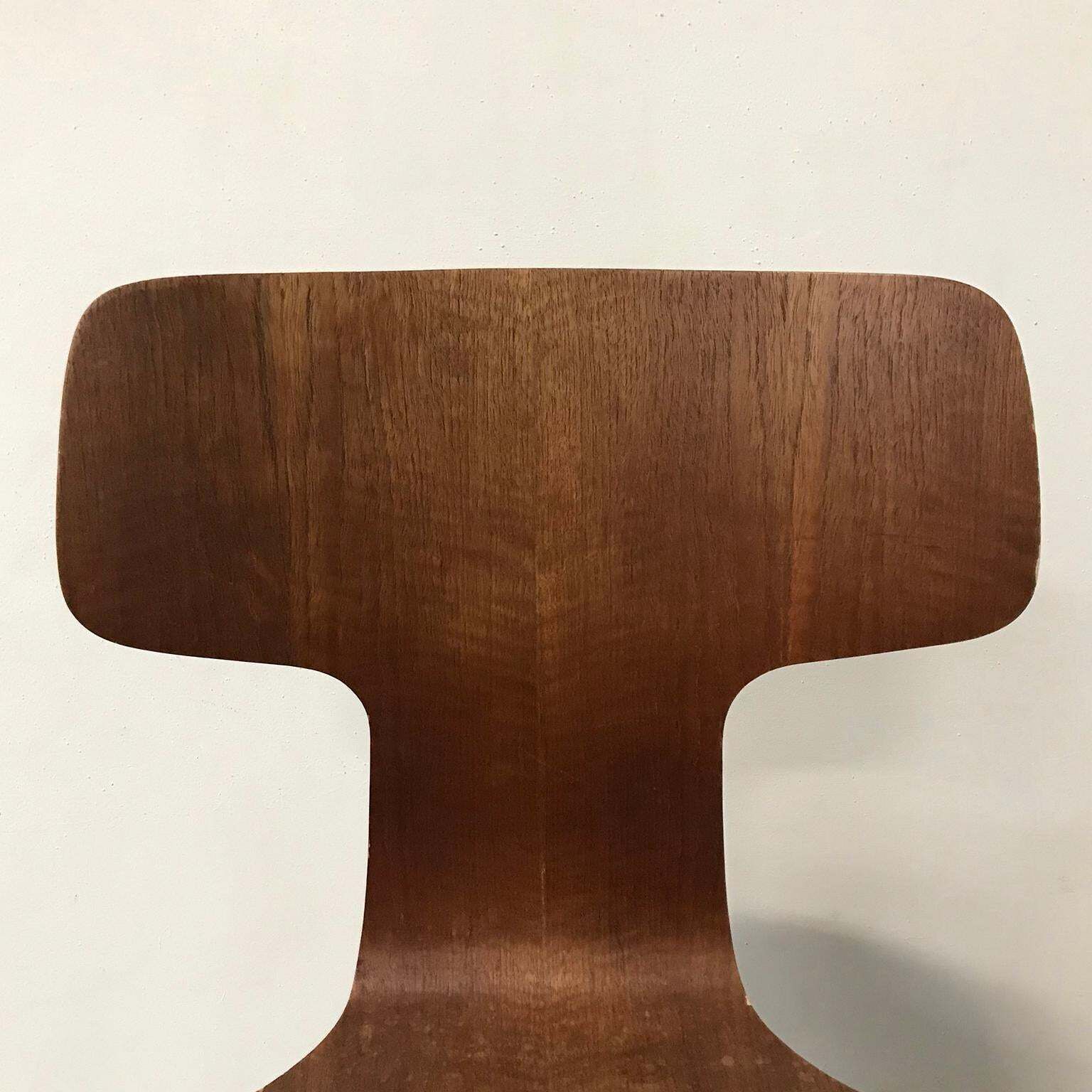 Furniture 1955, Arne Jacobsen For Fritz Hansen, Original, Rare, Chair 3103 With Grey Base photo