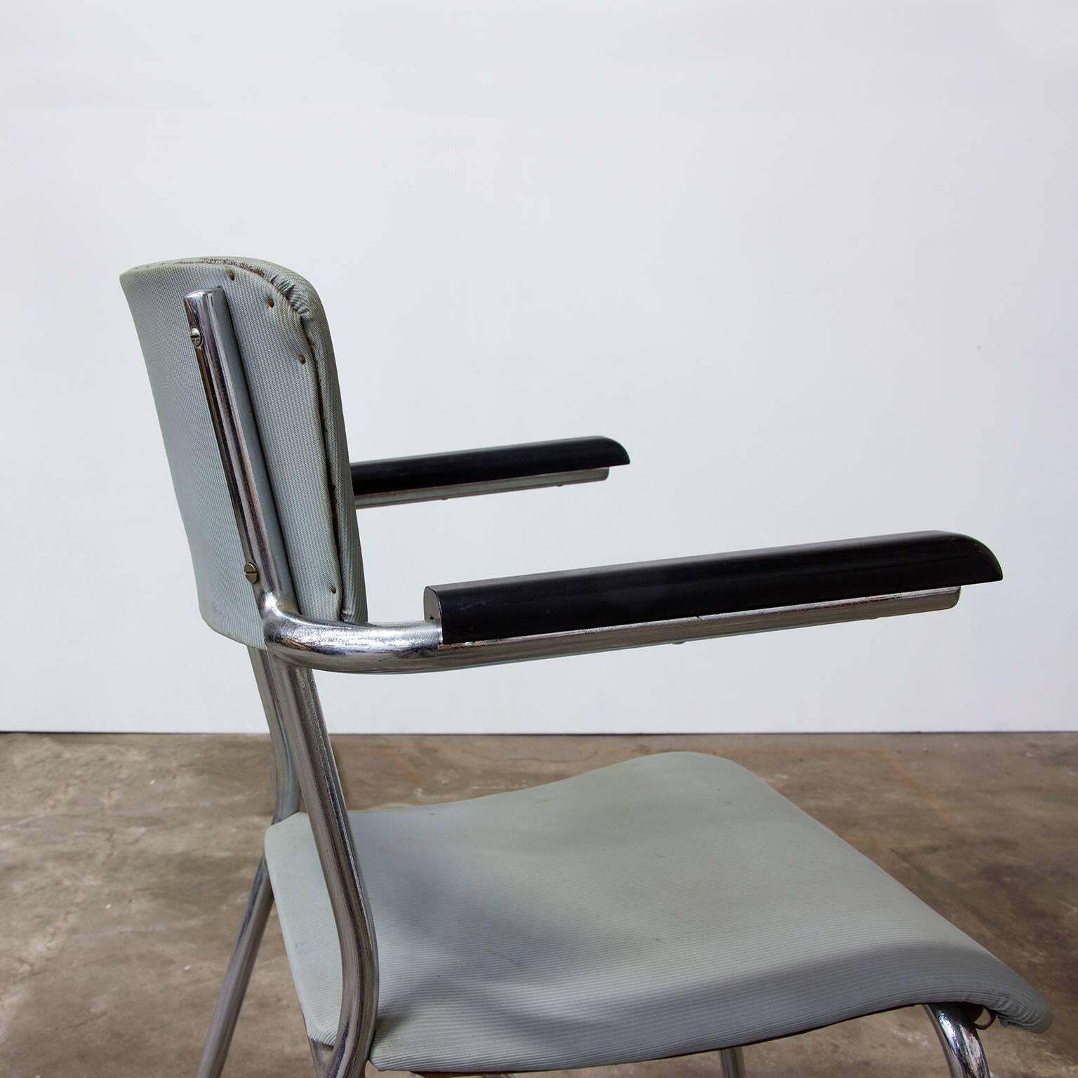 1932, Cor Alons, Hairpin Seat In Chrome And Grey Vinyl photo buy