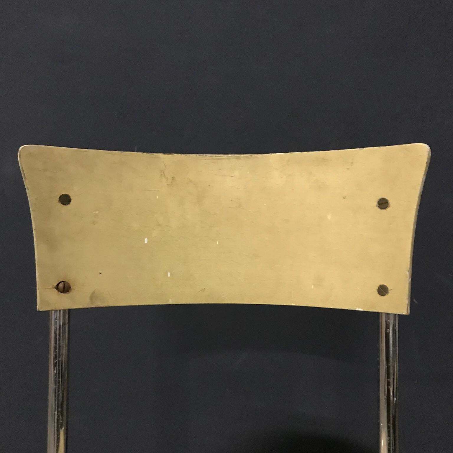 photo for sale 1931, Mart Stam For Thonet, Set Of Light Yellow Wooden S43