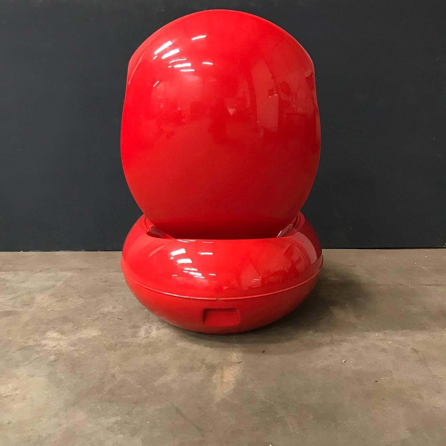 Peter Ghyczy For Ghyczy Design, Red Garden Egg Or Senftenberg Egg, 1968 photo Garden Furniture