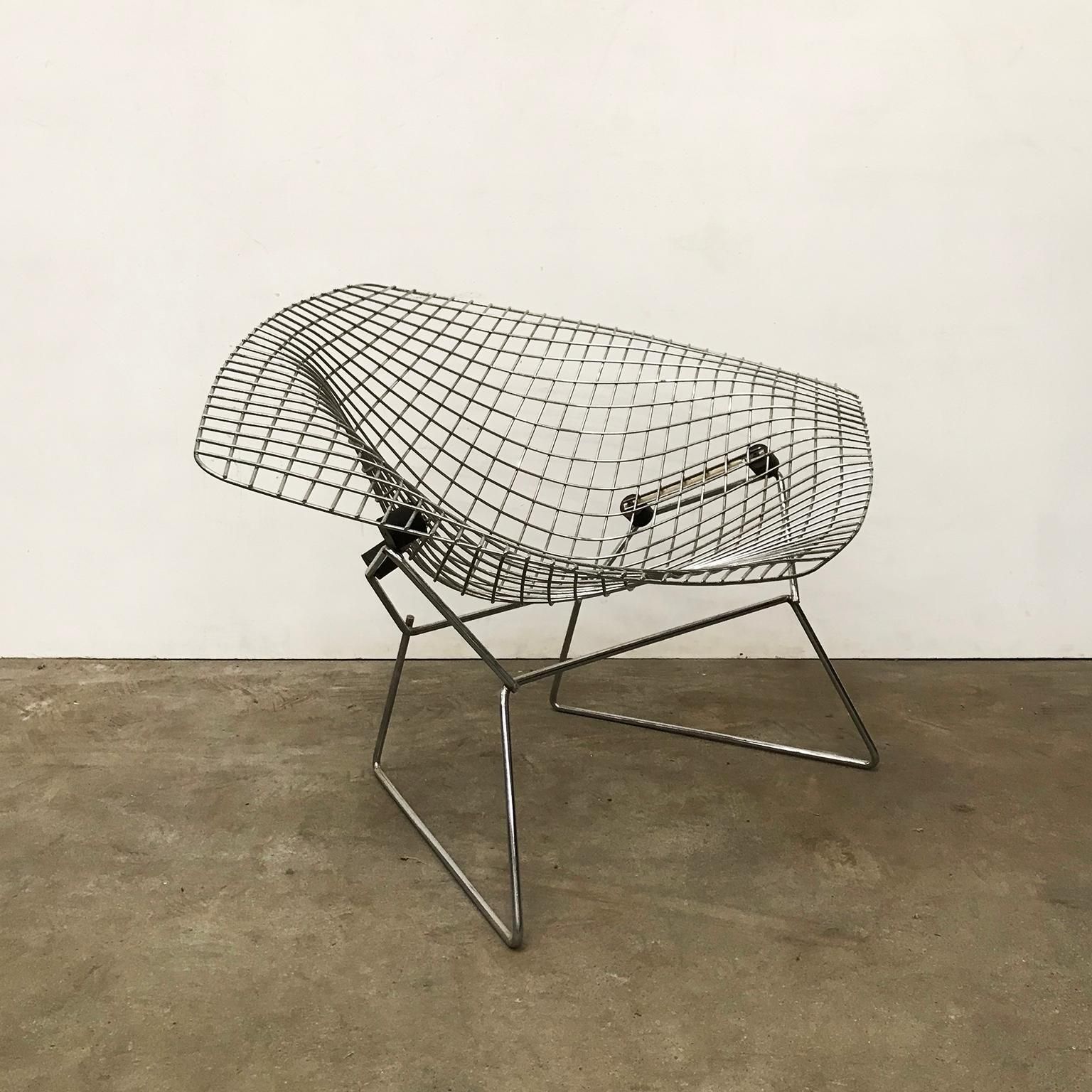 1955, Harry Bertoia For Knoll International, Wide, Large, Chrome, Diamond Chair photo furniture