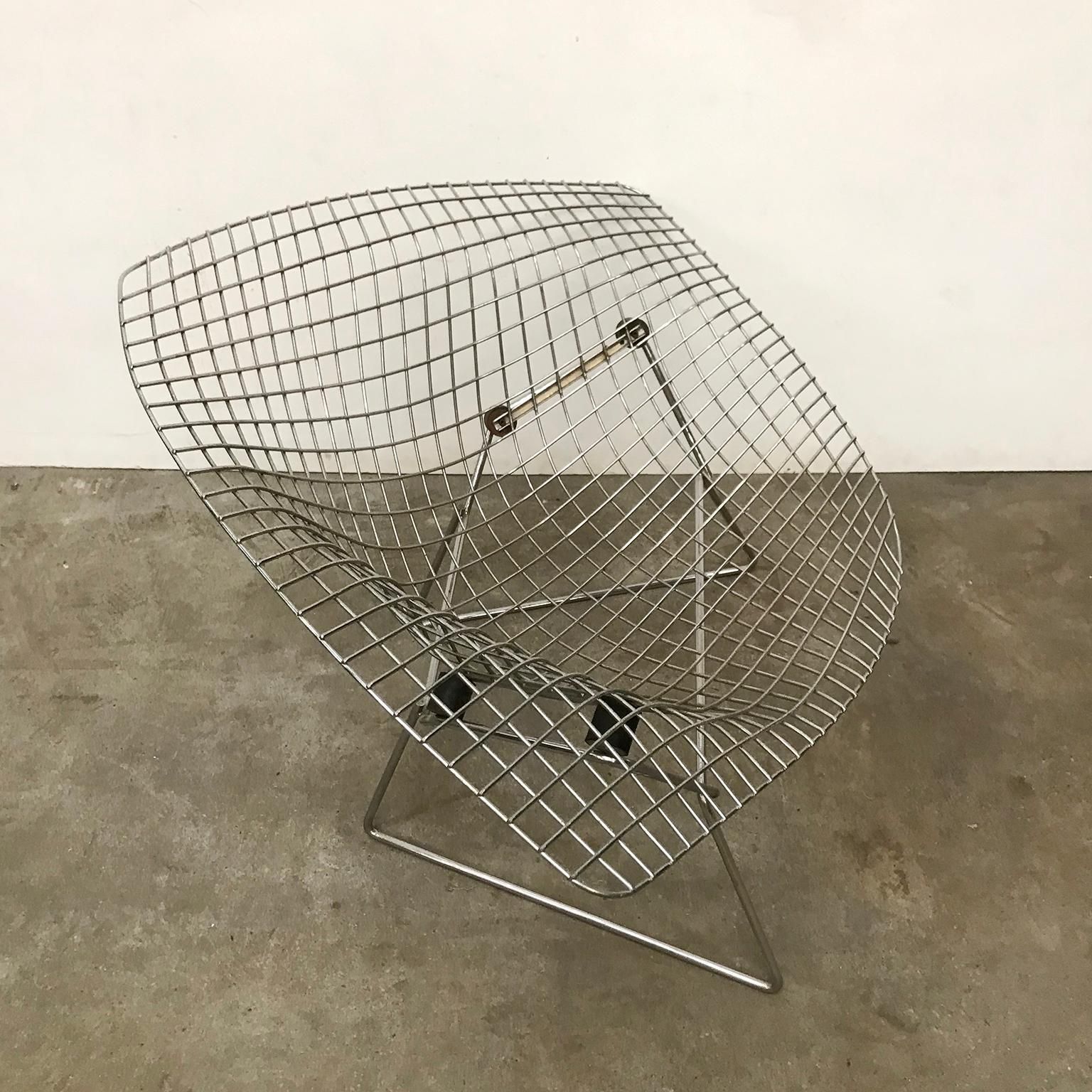 1955, Harry Bertoia For Knoll International, Wide, Large, Chrome, Diamond Chair photo vinterior