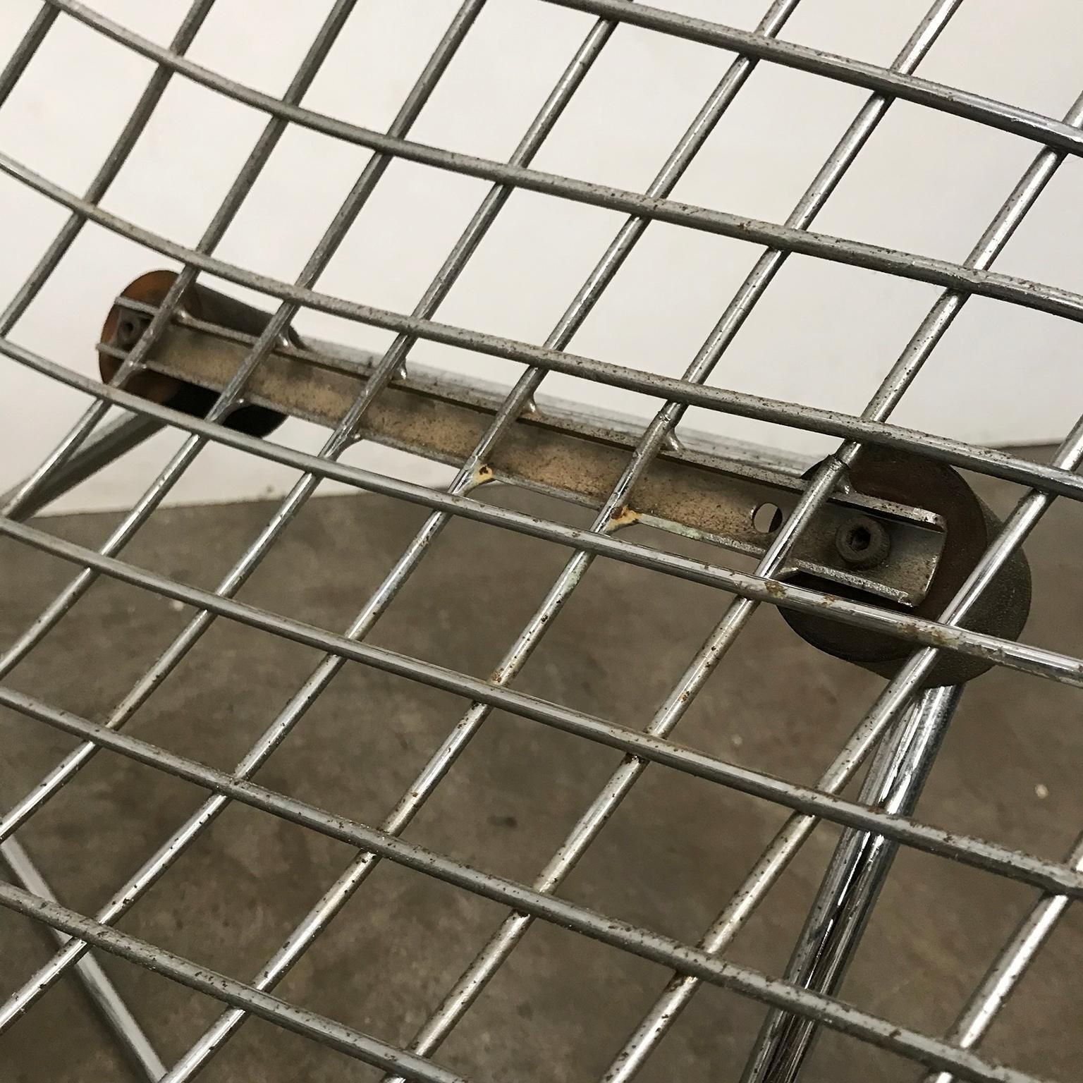 photo buy 1955, Harry Bertoia For Knoll International, Wide, Large, Chrome, Diamond Chair