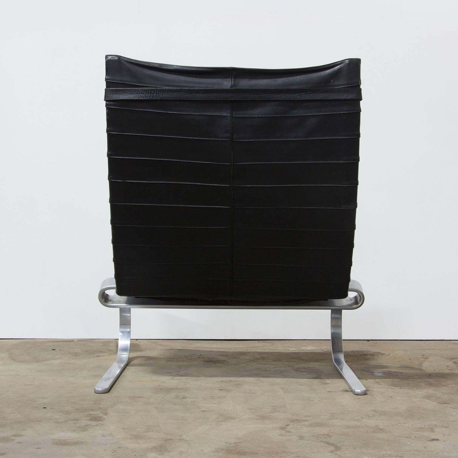 1967, Poul Kjaerholm, Pk 20, Early Kold Kristensen In Original 1st Black Leather photo Furniture
