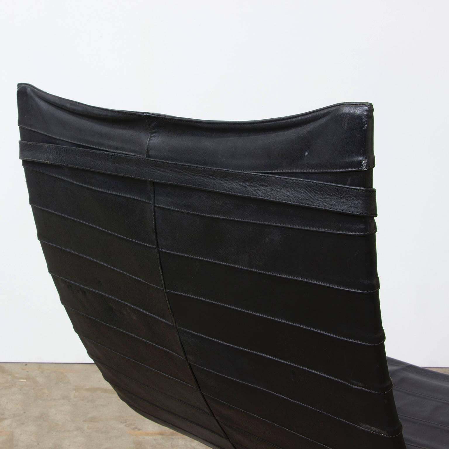 photo furniture 1967, Poul Kjaerholm, Pk 20, Early Kold Kristensen In Original 1st Black Leather