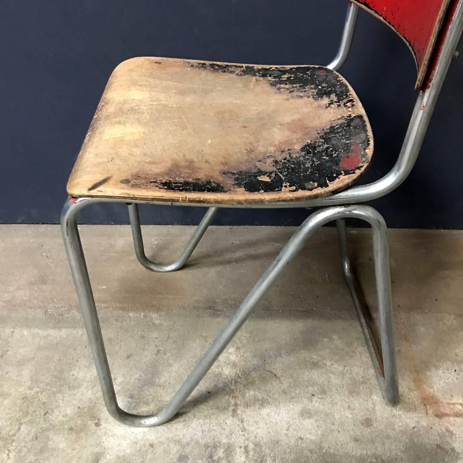 photo for sale 1927, W.H. Gispen For Gispen Culemborg, Original Pre War Gispen 102 Painted Wood