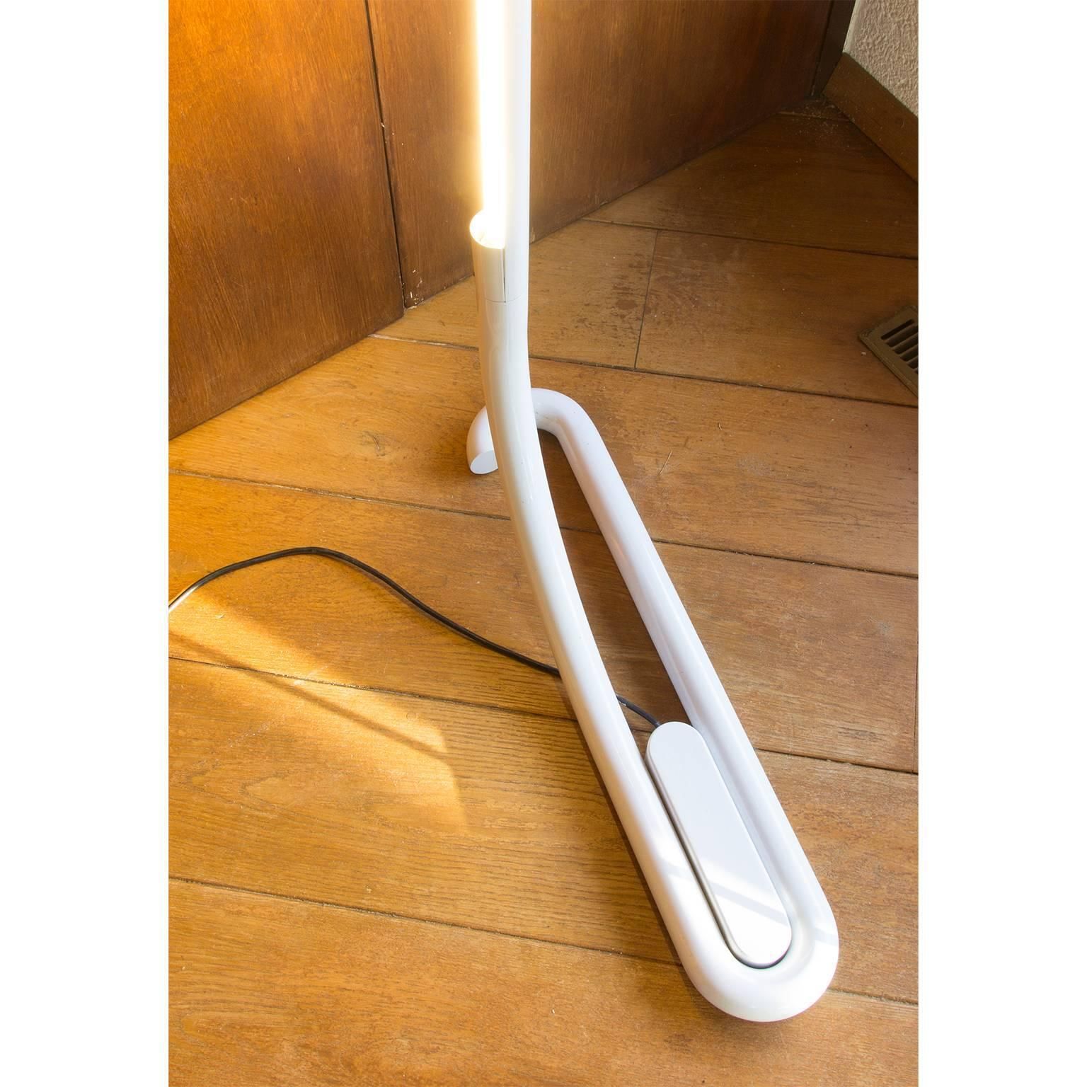 1972, Aldo Van Den Nieuwelaar, Early White Tc2 Floor Lamp For Artimeta photo vinterior