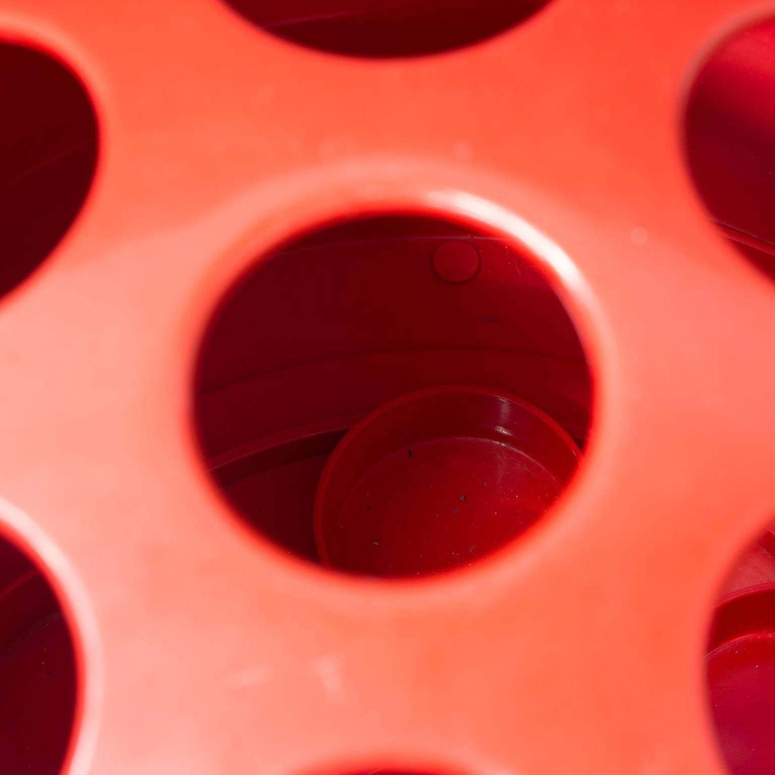 1966, Emma Gismondi Schweinberger For Artemide, Red Dedalo Umbrella Stand photo 640.0
