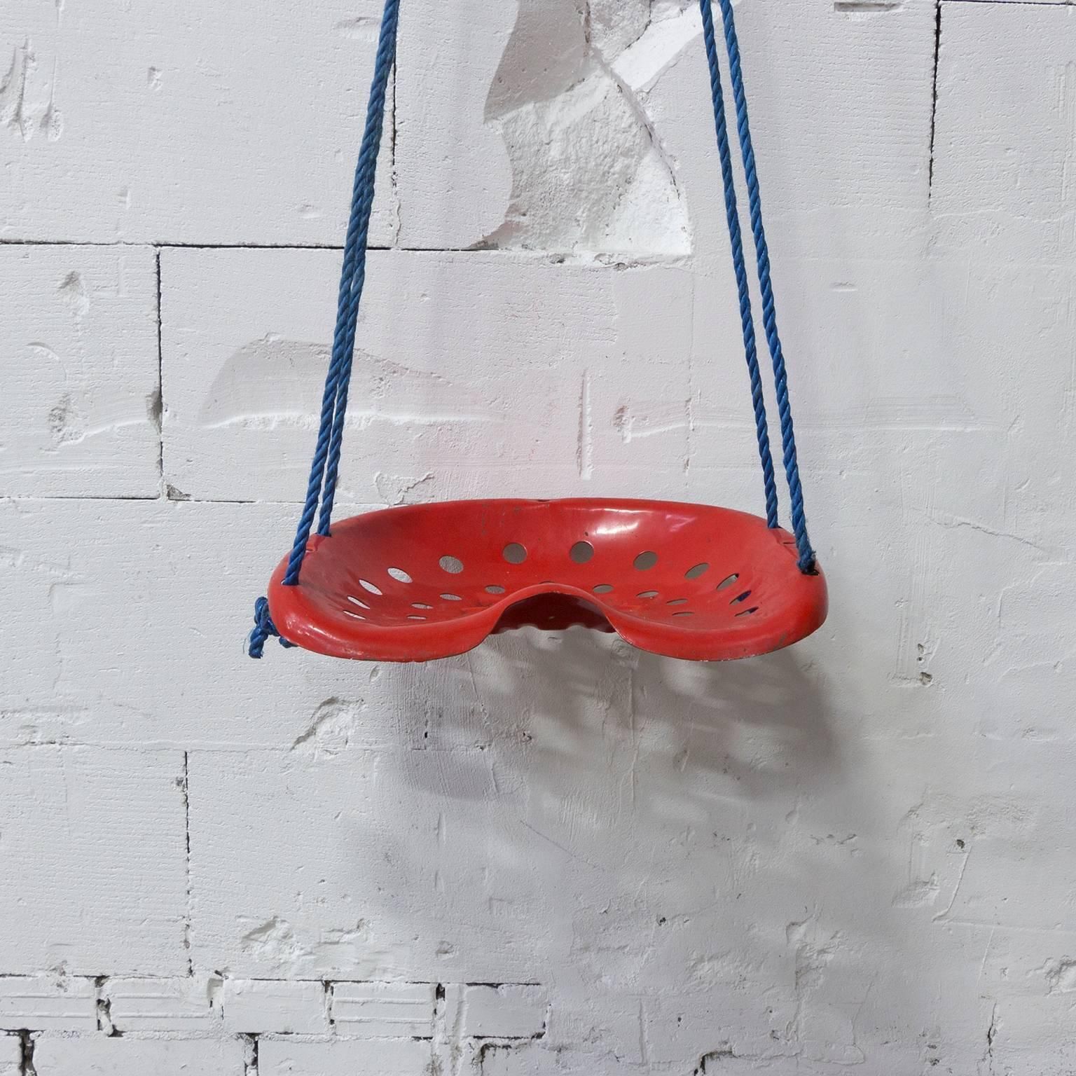 Swing Tractor Seat Chair, In Red Like Achille Castiglione Stool, Circa 1970 photo 299.0