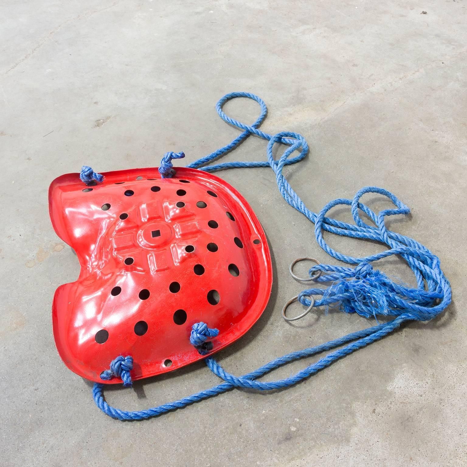 photo furniture Swing Tractor Seat Chair, In Red Like Achille Castiglione Stool, Circa 1970