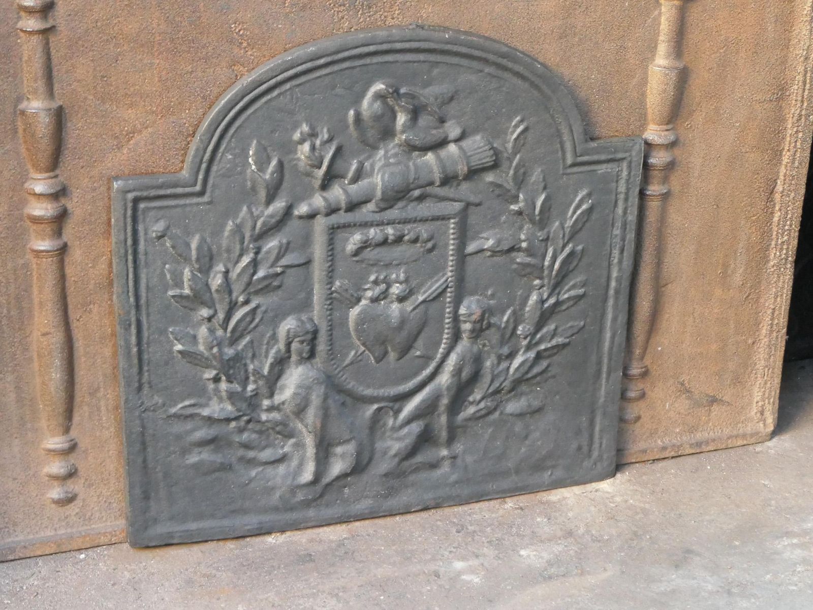 French 'Allegory Of Love' Fireback, 20th Century photo buy