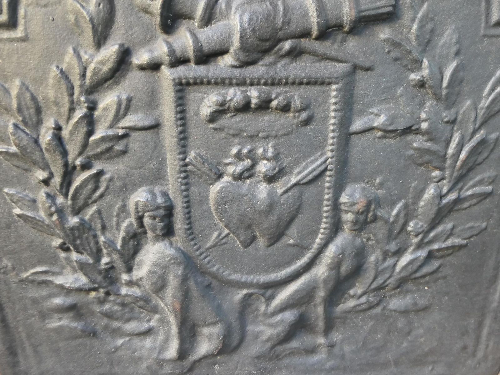 photo furniture French 'Allegory Of Love' Fireback, 20th Century