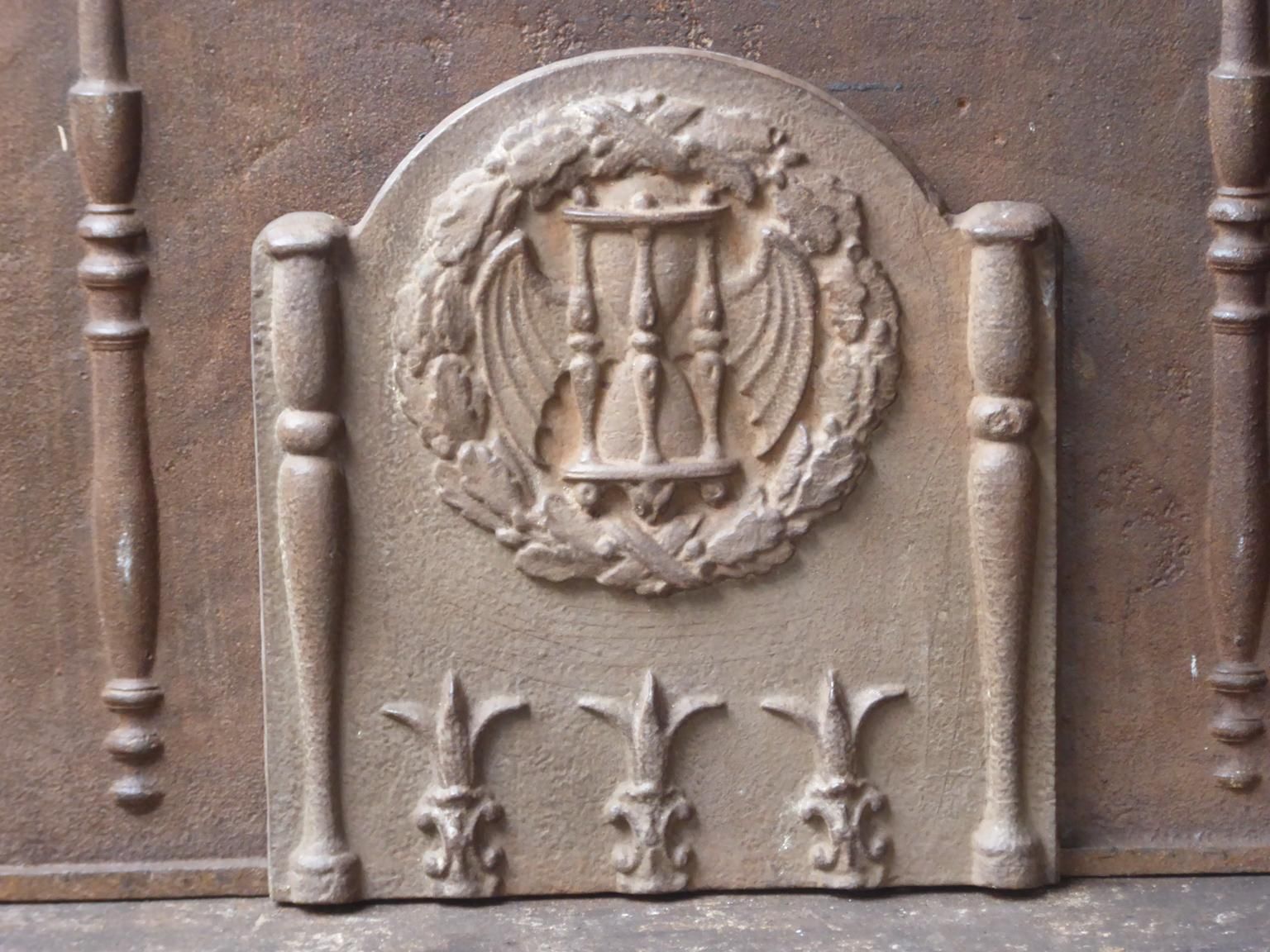 French Louis XIV Style 'Coat Of Arms' Fireback / Backsplash photo furniture