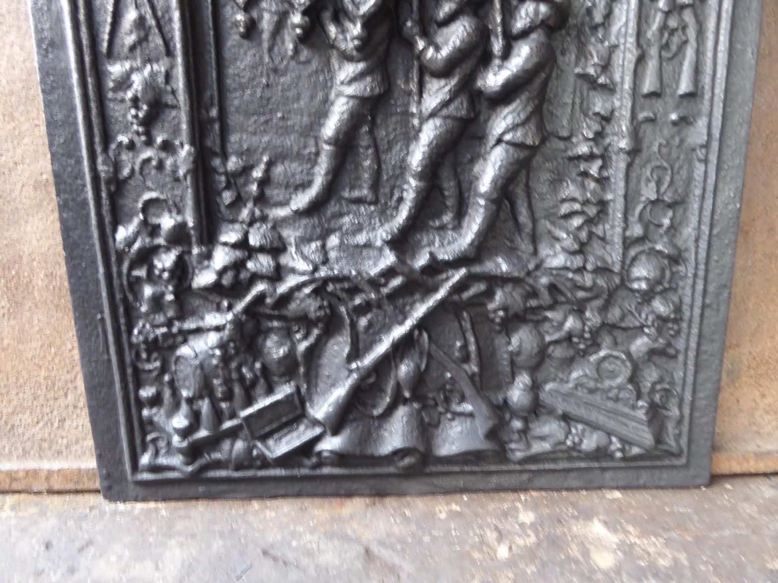 German Napoleon III Style 'Coat Of Arms' Fireback / Backsplash photo buy