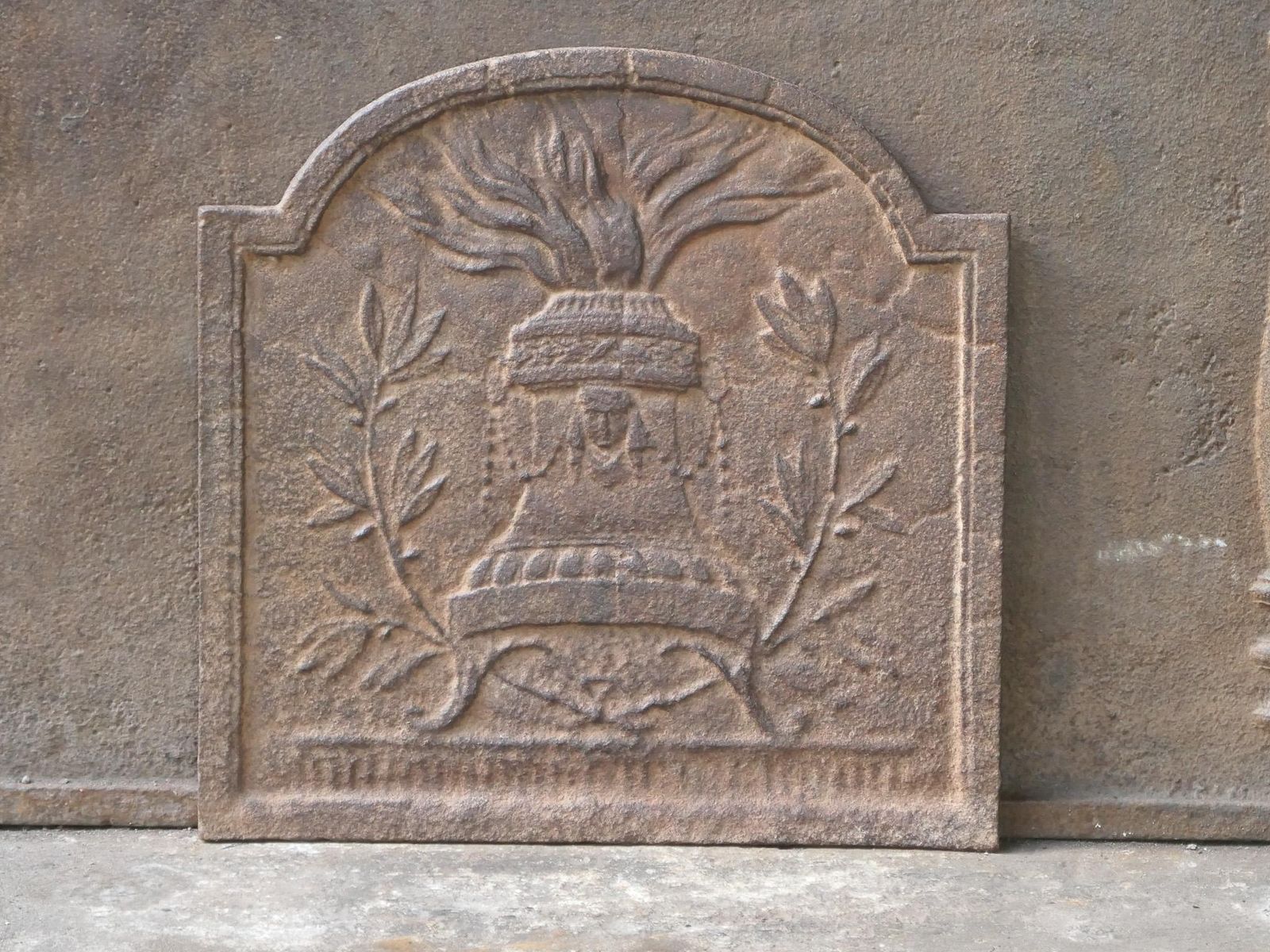 French Neoclassical Fireback / Backsplash, 18th 19th Century photo 337.0