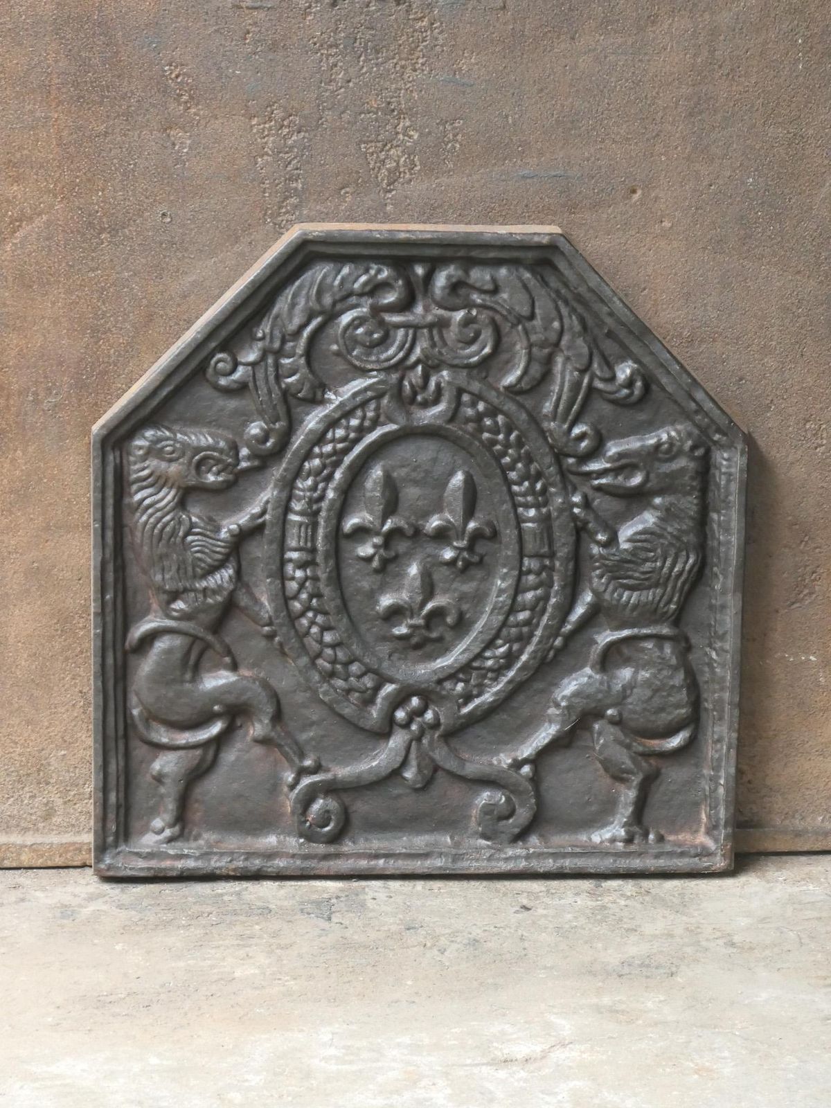 French Louis XIV Style 'Arms Of France' Fireback / Backsplash, 20th Century photo Home Fixtures