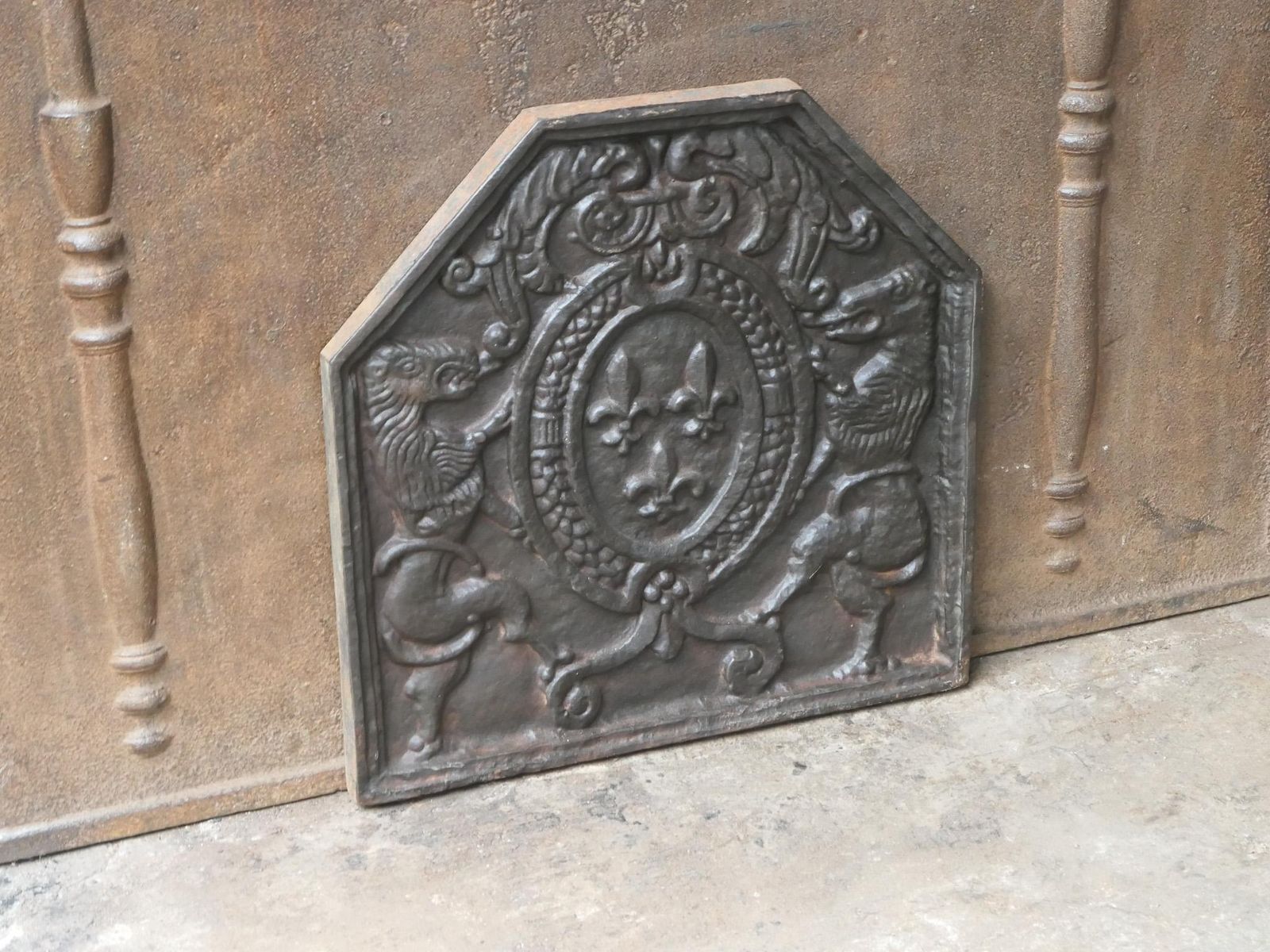 French Louis XIV Style 'Arms Of France' Fireback / Backsplash, 20th Century photo buy