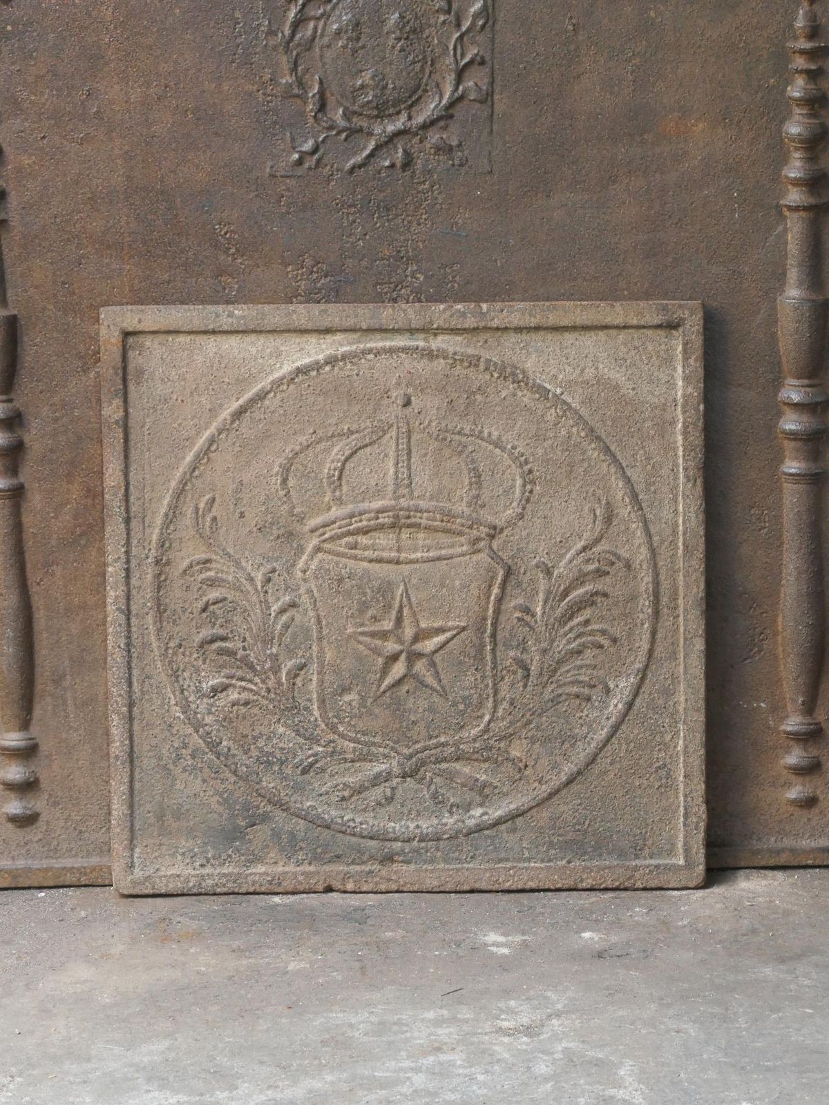 French Napoleon III Period 'Arms Of France' Fireback / Backsplash photo furniture