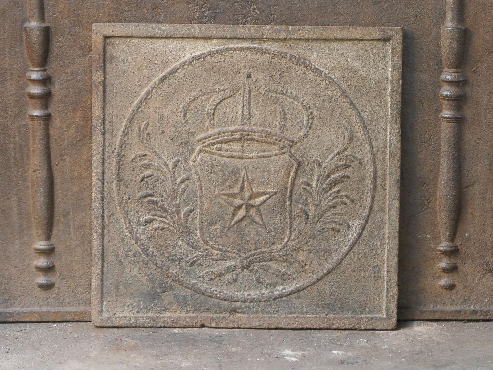 French Napoleon III Period 'Arms Of France' Fireback / Backsplash photo 320.0