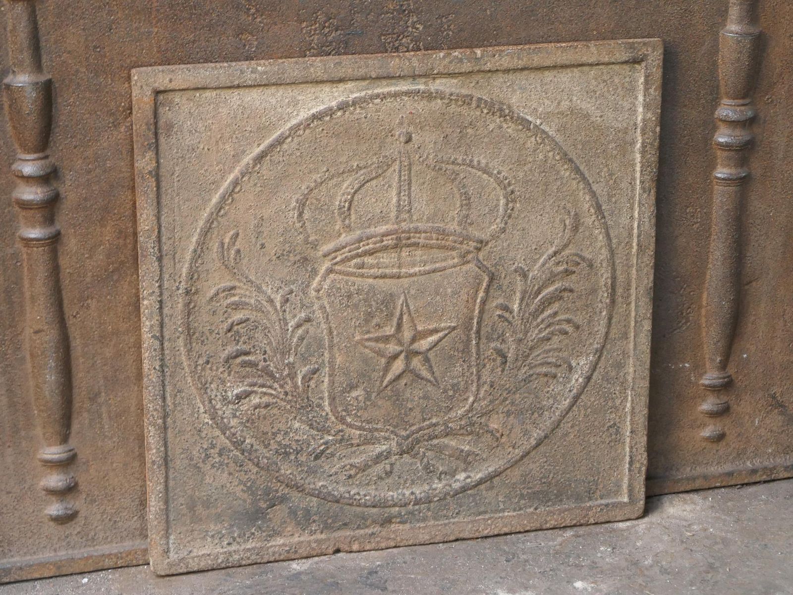 French Napoleon III Period 'Arms Of France' Fireback / Backsplash photo buy