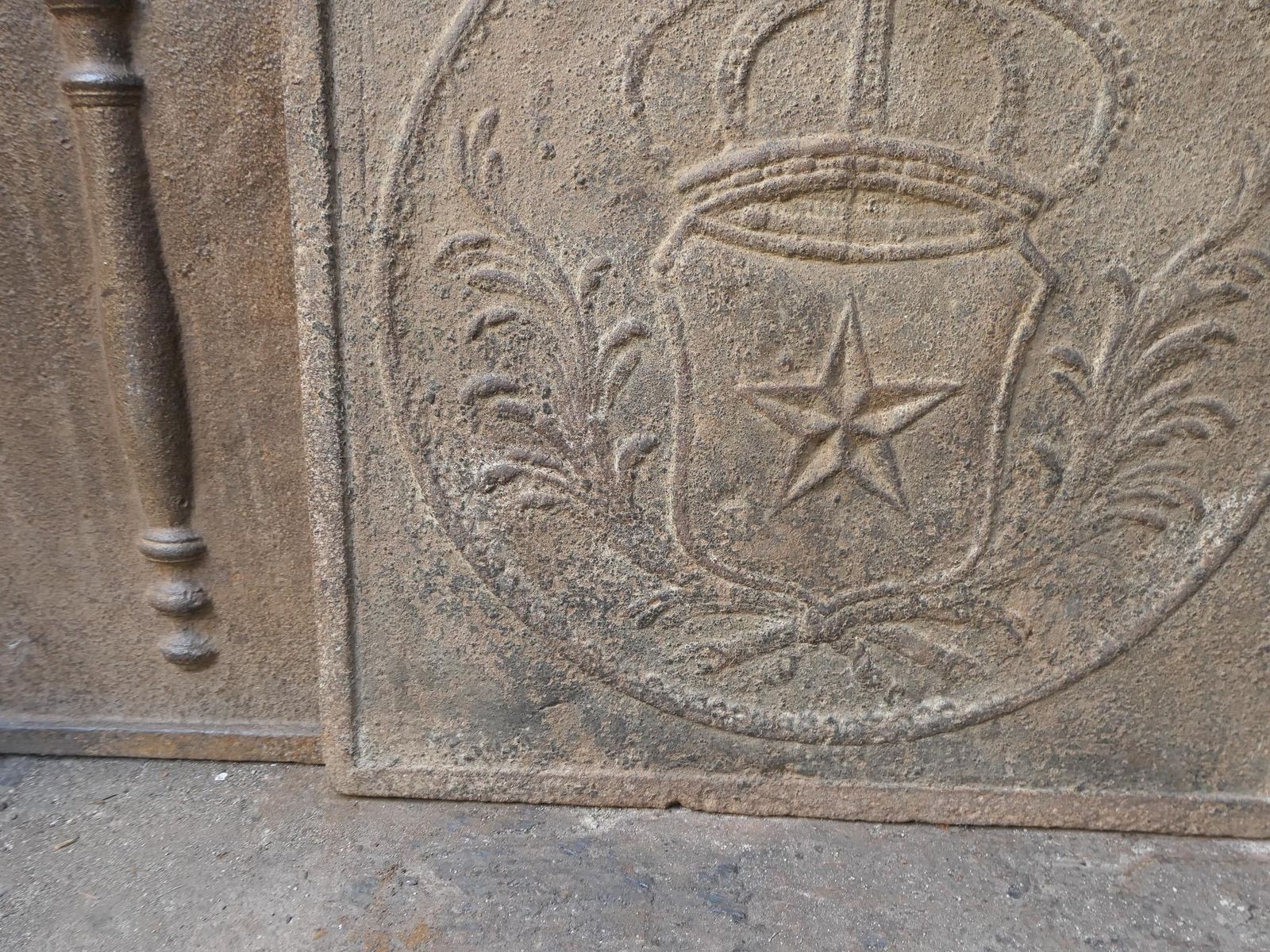 320.0 French Napoleon III Period 'Arms Of France' Fireback / Backsplash photo