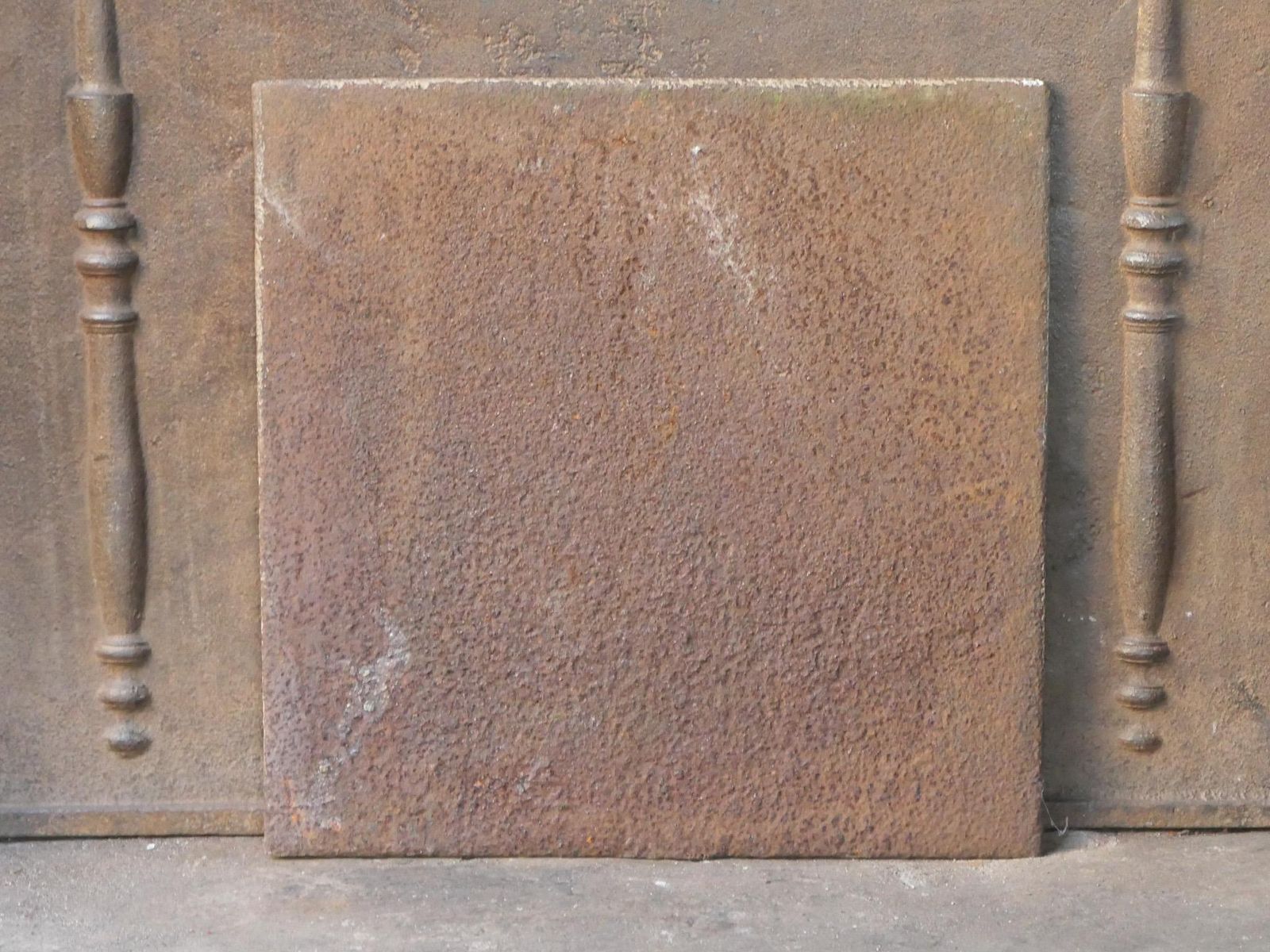 422.0 Antique French 'Pillars Of Freedom' Fireback / Backsplash, 18th   19th C. photo