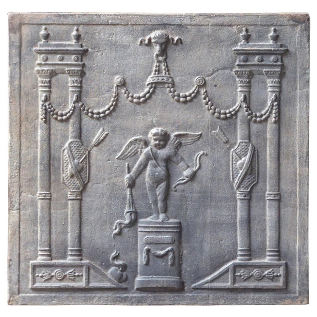 French Neoclassical Style 'Allegory Of Love' Fireback / Backsplash