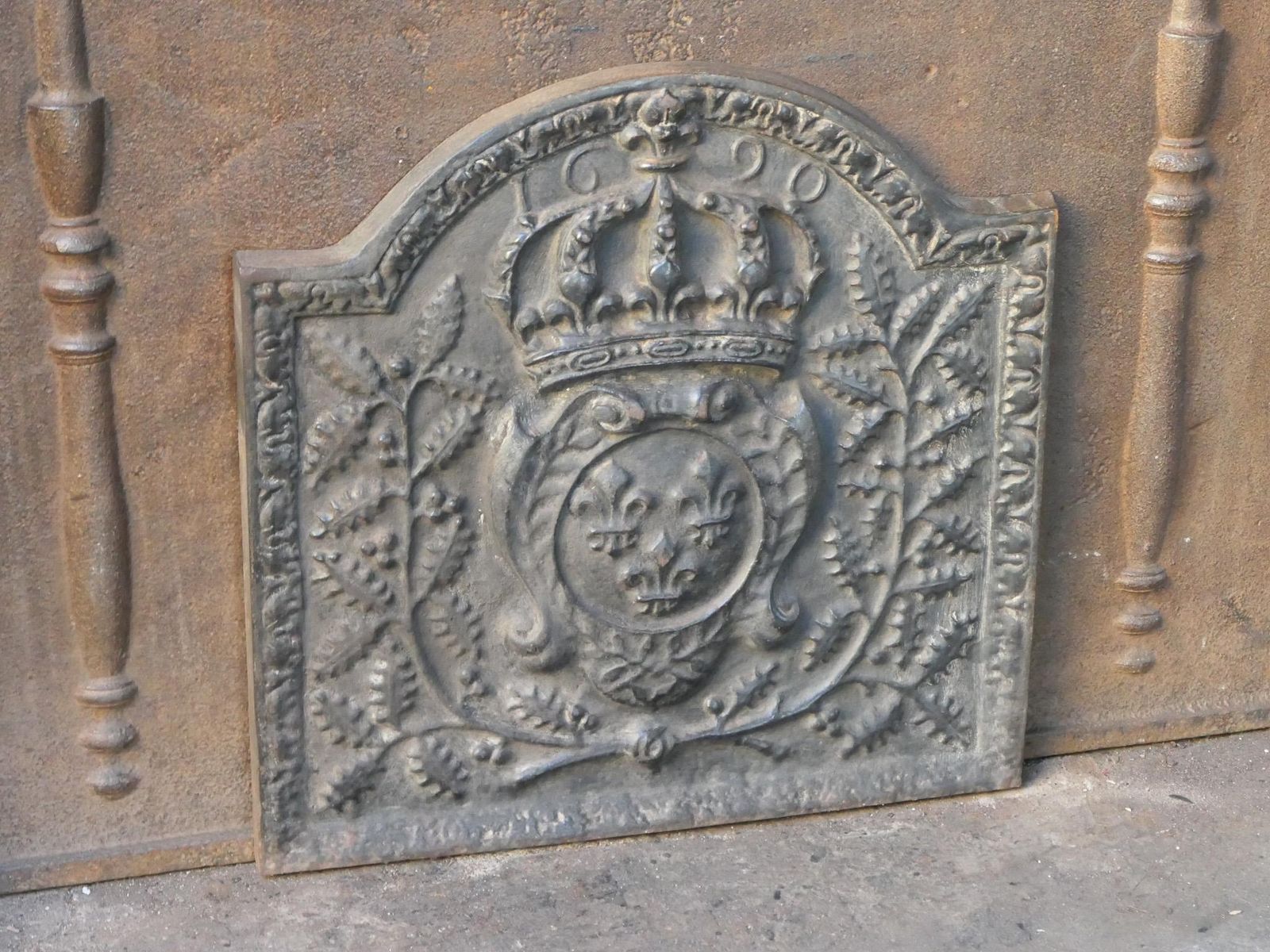 French Louis XIV Style 'Arms Of France' Fireback / Backsplash photo buy