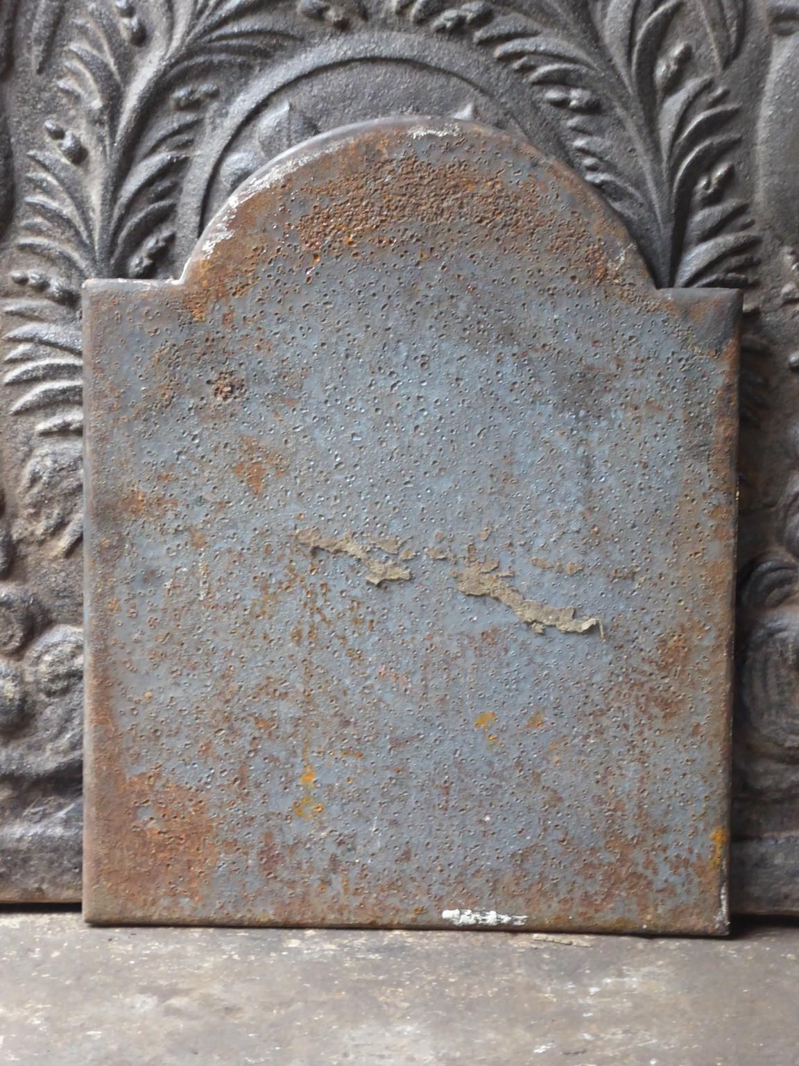 Antique French Neoclassical 'Pillars Of Freedom' Fireback / Backsplash, 19th C. photo buy
