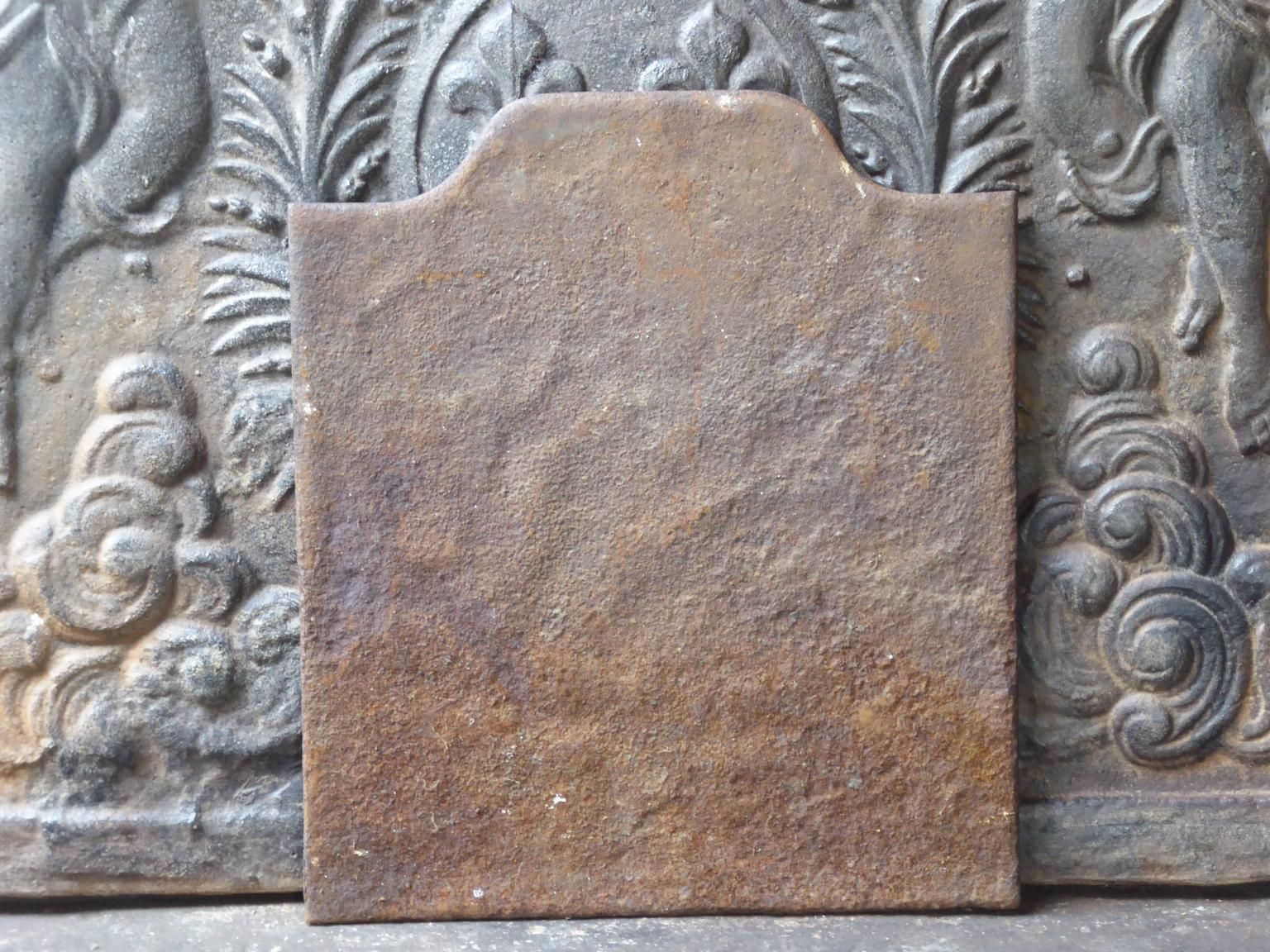 Antique French Napoleon III 'Children Playing' Fireback / Backsplash, 19th C. photo vintage