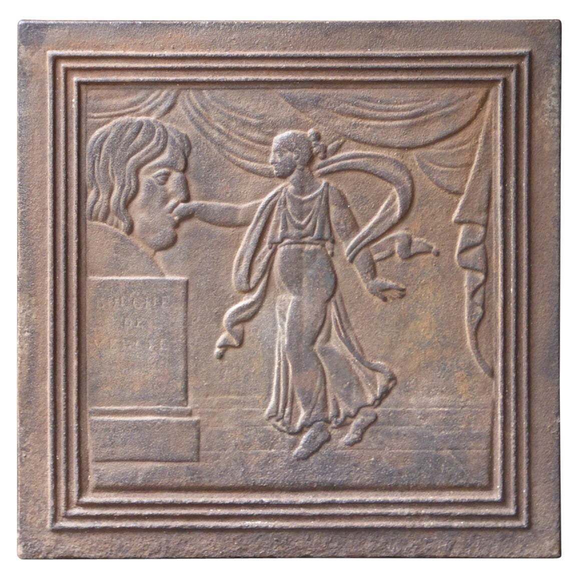 19th Century French 'Bocca Della Verità' Fireback / Backsplash