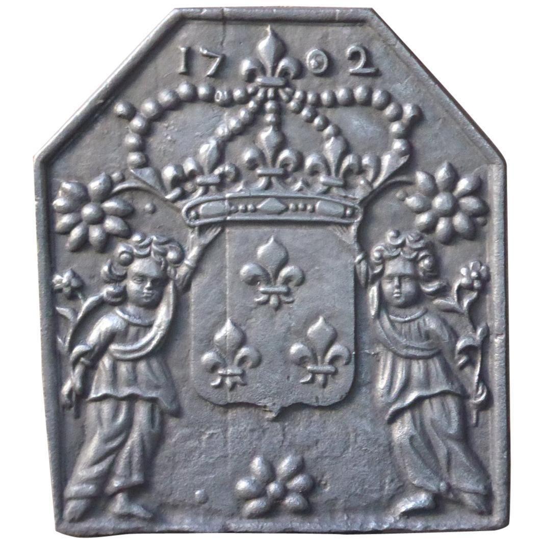 19th Century French Napoleon III 'Arms Of France' Fireback / Backsplash