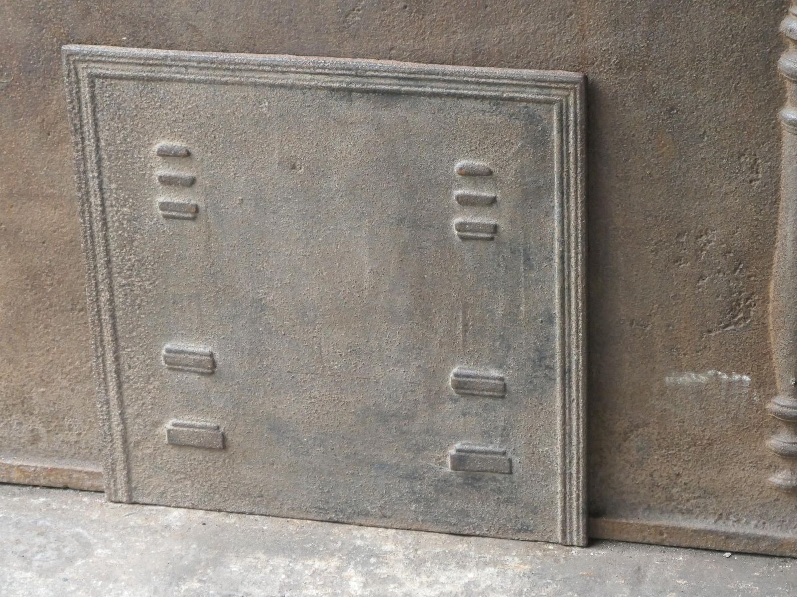 Antique French 'Pillars Of Freedom' Fireback / Backsplash, 19th C. photo vinterior