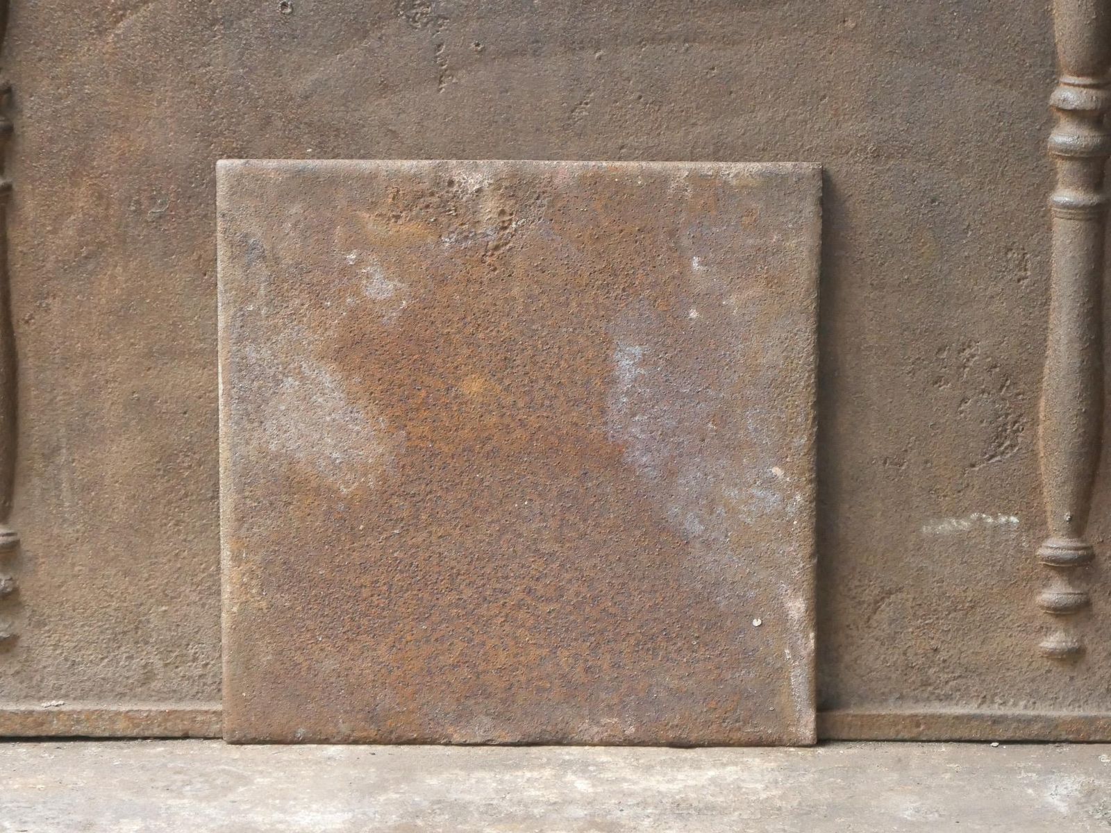 320.0 Antique French 'Pillars Of Freedom' Fireback / Backsplash, 19th C. photo