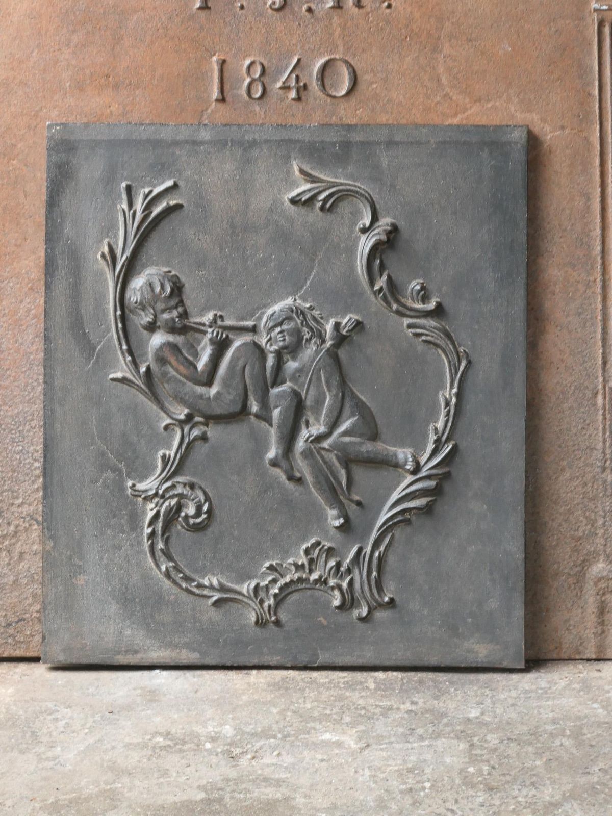 French Victorian Style 'Allegory Of Love' Fireback / Backsplash, 20th Century photo Home Fixtures