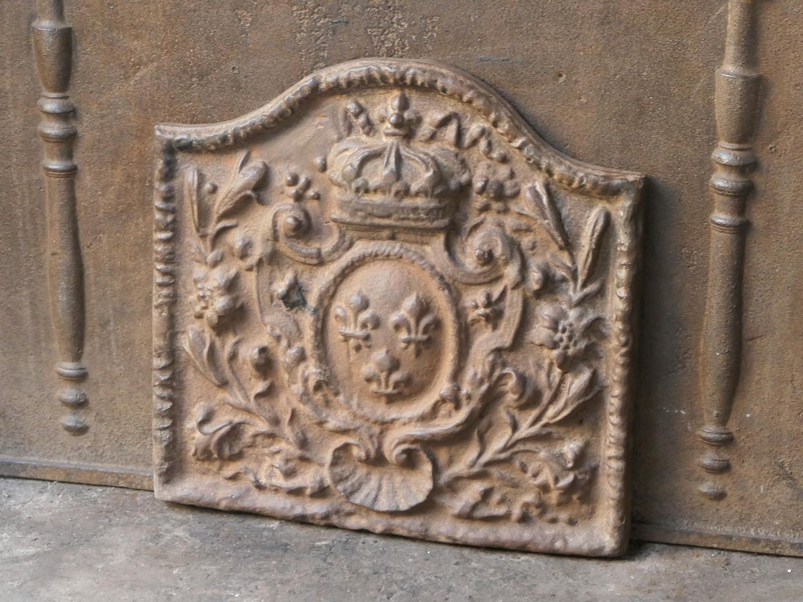 French Louis Napoleon III Style 'Arms Of France' Fireback / Backsplash photo 405.0