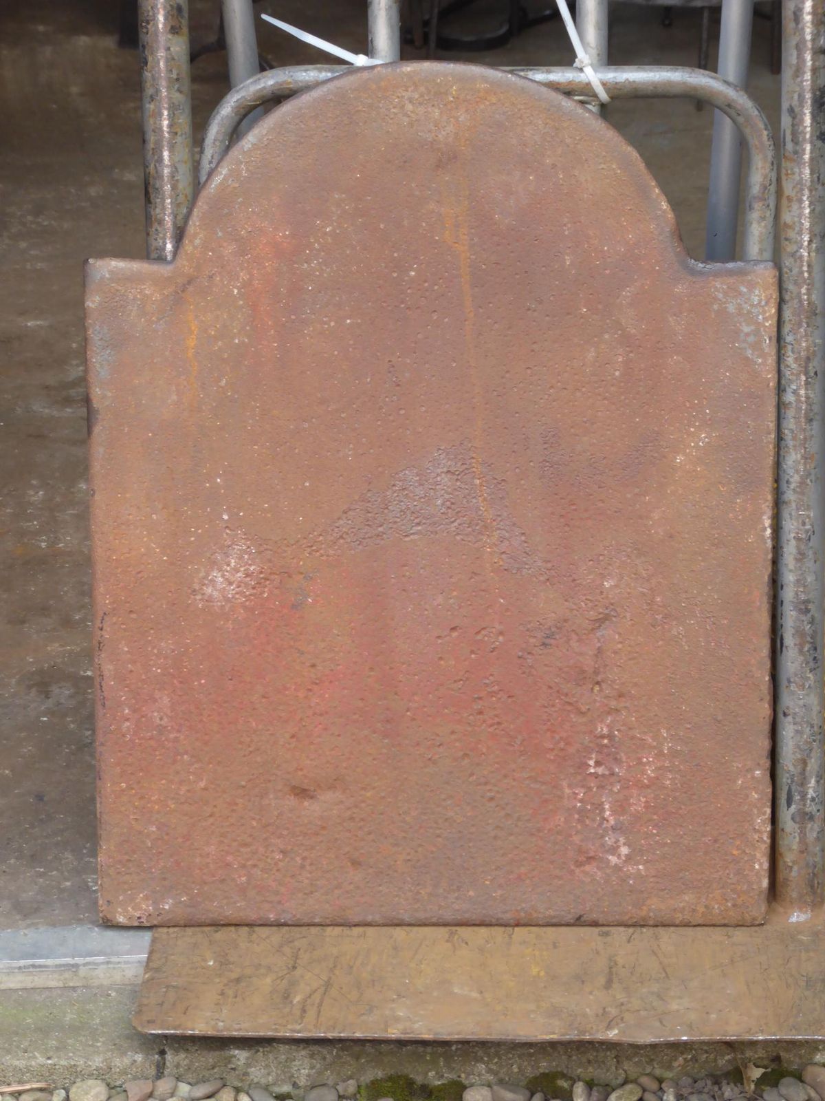 photo furniture Antique French Neoclassical 'Pillars Of Freedom' Fireback / Backsplash