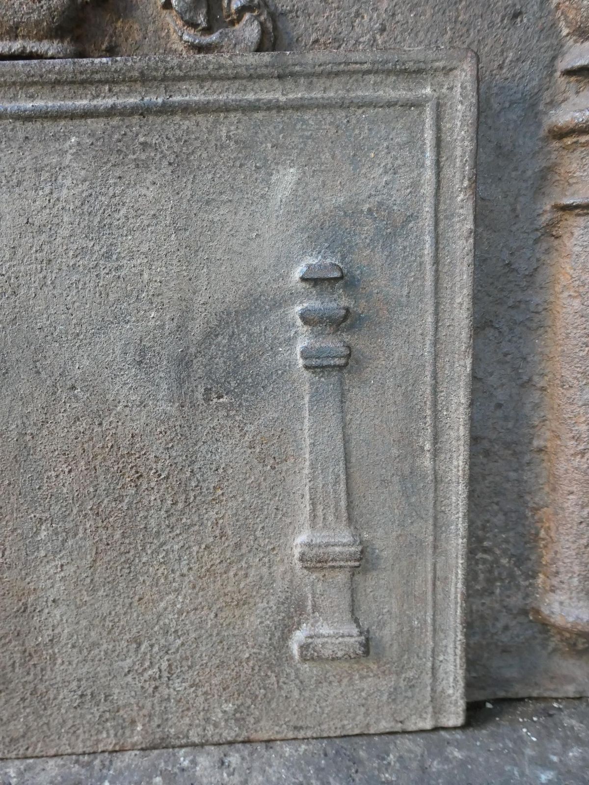 French Neoclassical 'Pillars Of Freedom' Fireback / Backsplash, 18th 19th C. photo 320.0