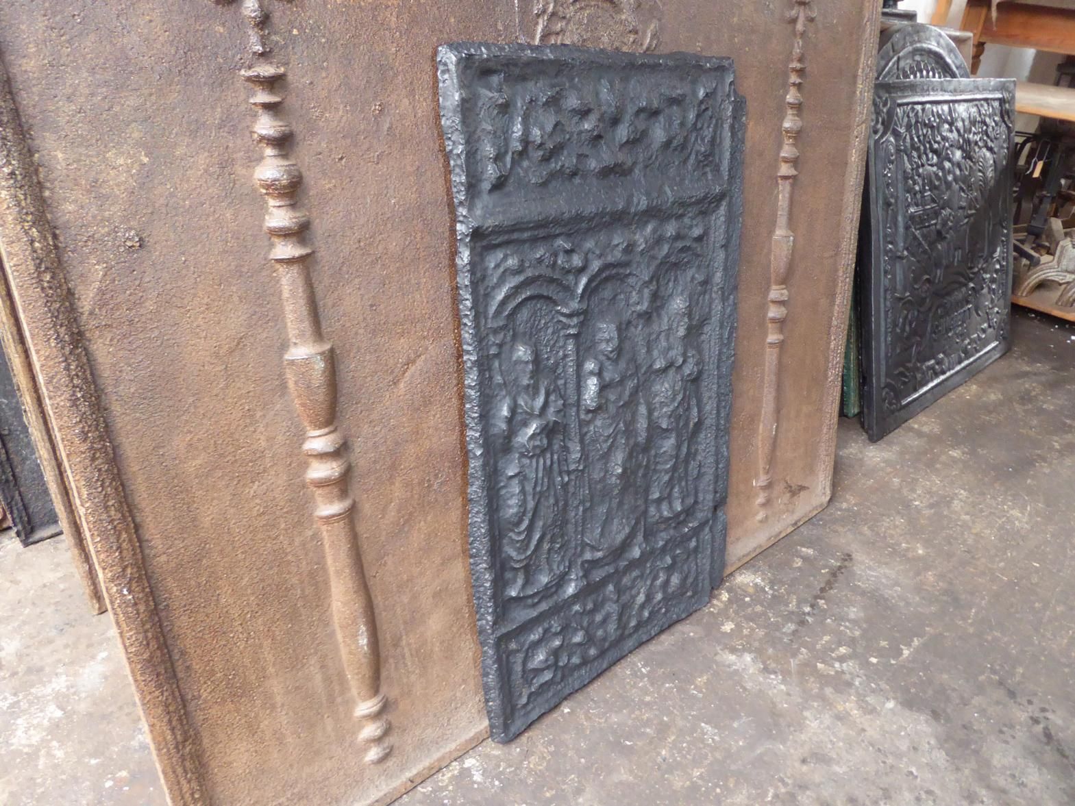 508.0 16th Century German Gothic Fireback / Backsplash photo
