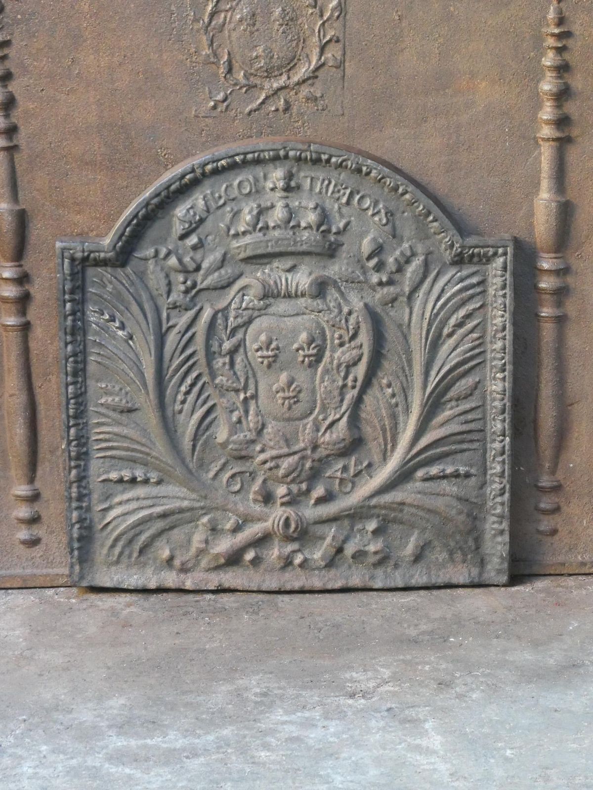 French Louis XIV Style 'Seul Contre Tous' Fireback / Backsplash photo furniture