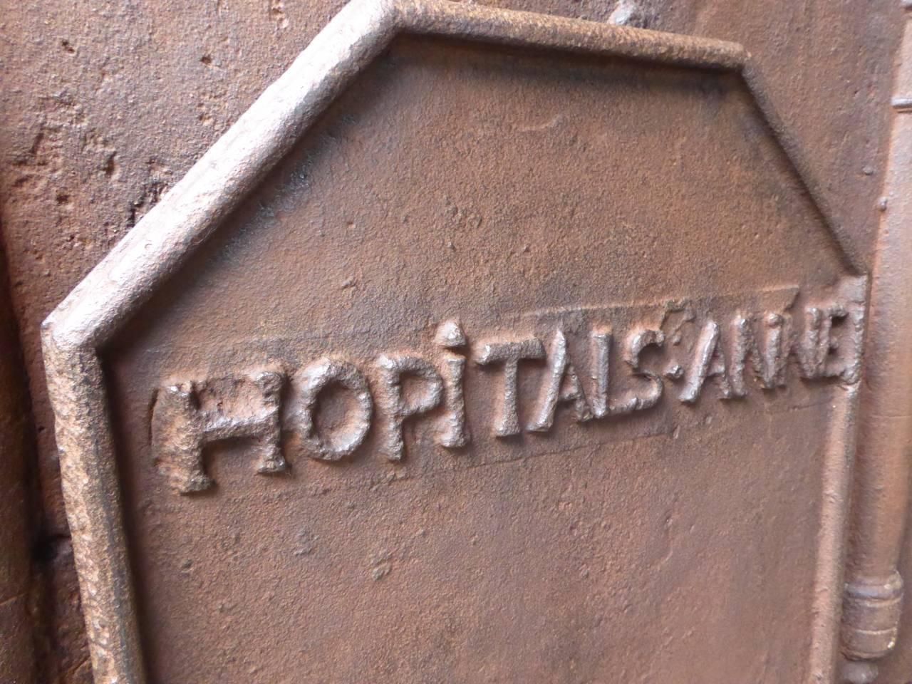 18th Century French 'Name' Fireback / Backsplash photo vinterior