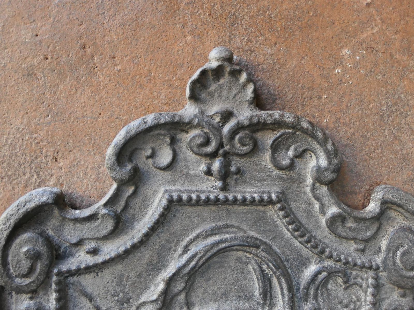 18th Century French Louis XV 'Scylla And Charybdis' Fireback / Backsplash photo vintage