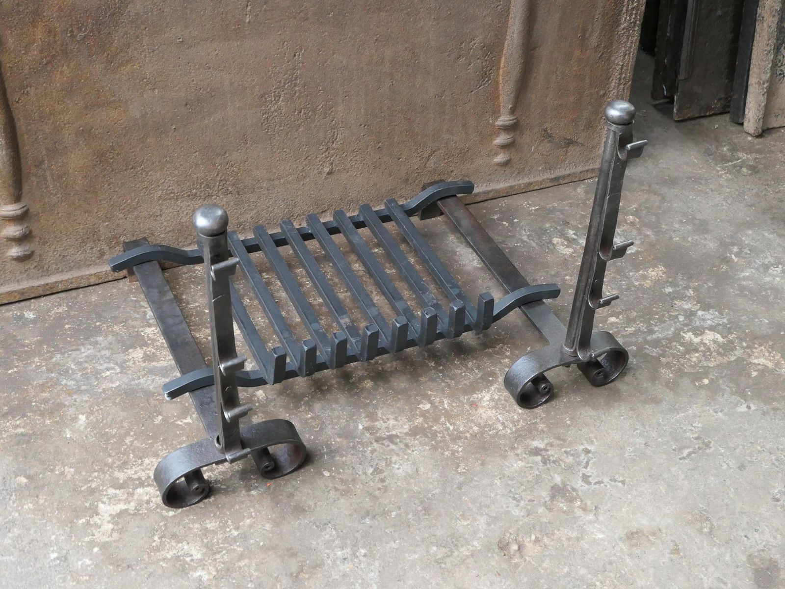 French Louis XV Period Fireplace Grate Or Fire Basket, 18th Century photo buy
