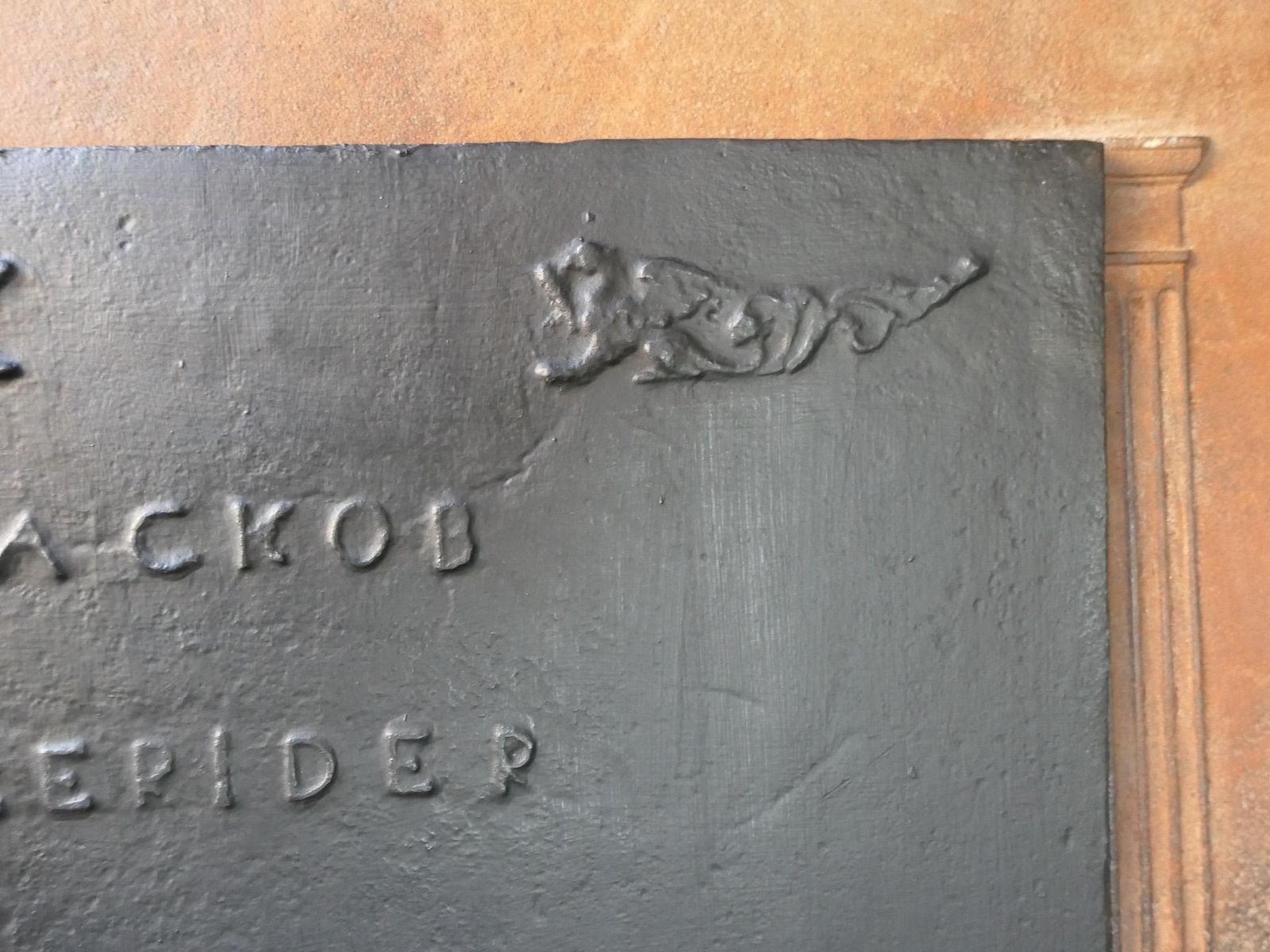 Antique French 'Marriage' Fireback / Backsplash, 19th Century photo buy