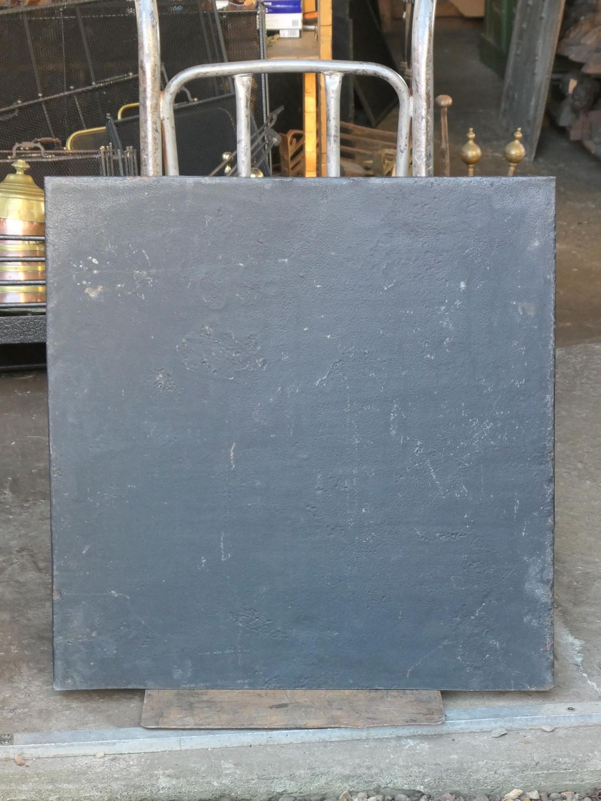 photo buy Antique French 'Marriage' Fireback / Backsplash, 19th Century